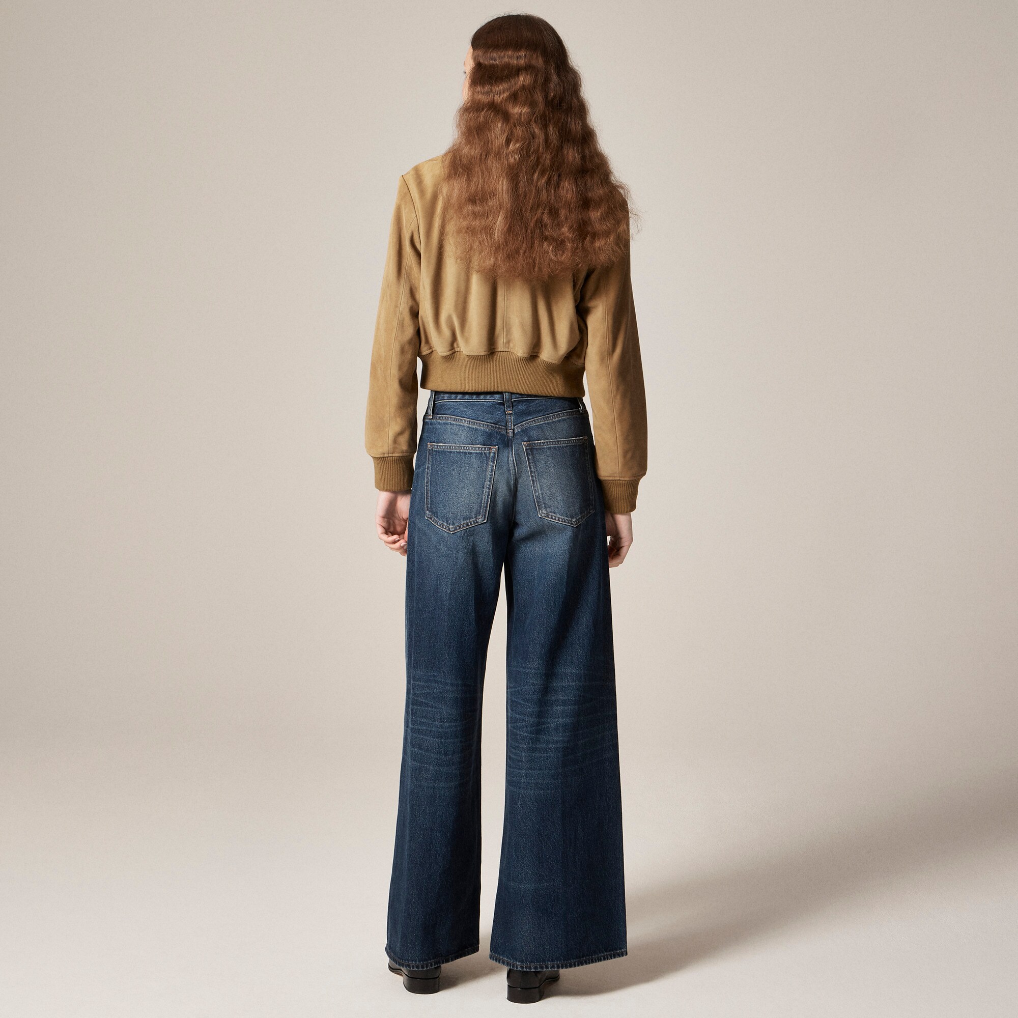 Mid-rise superwide-leg jean