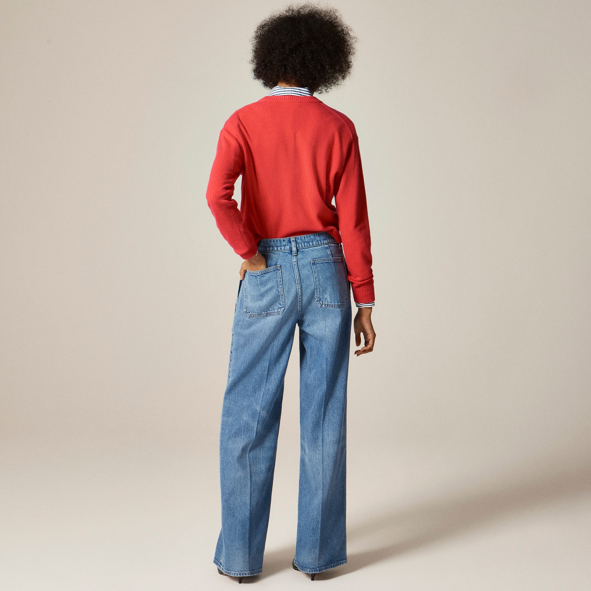 Camp-pocket wide-leg jean - image 5