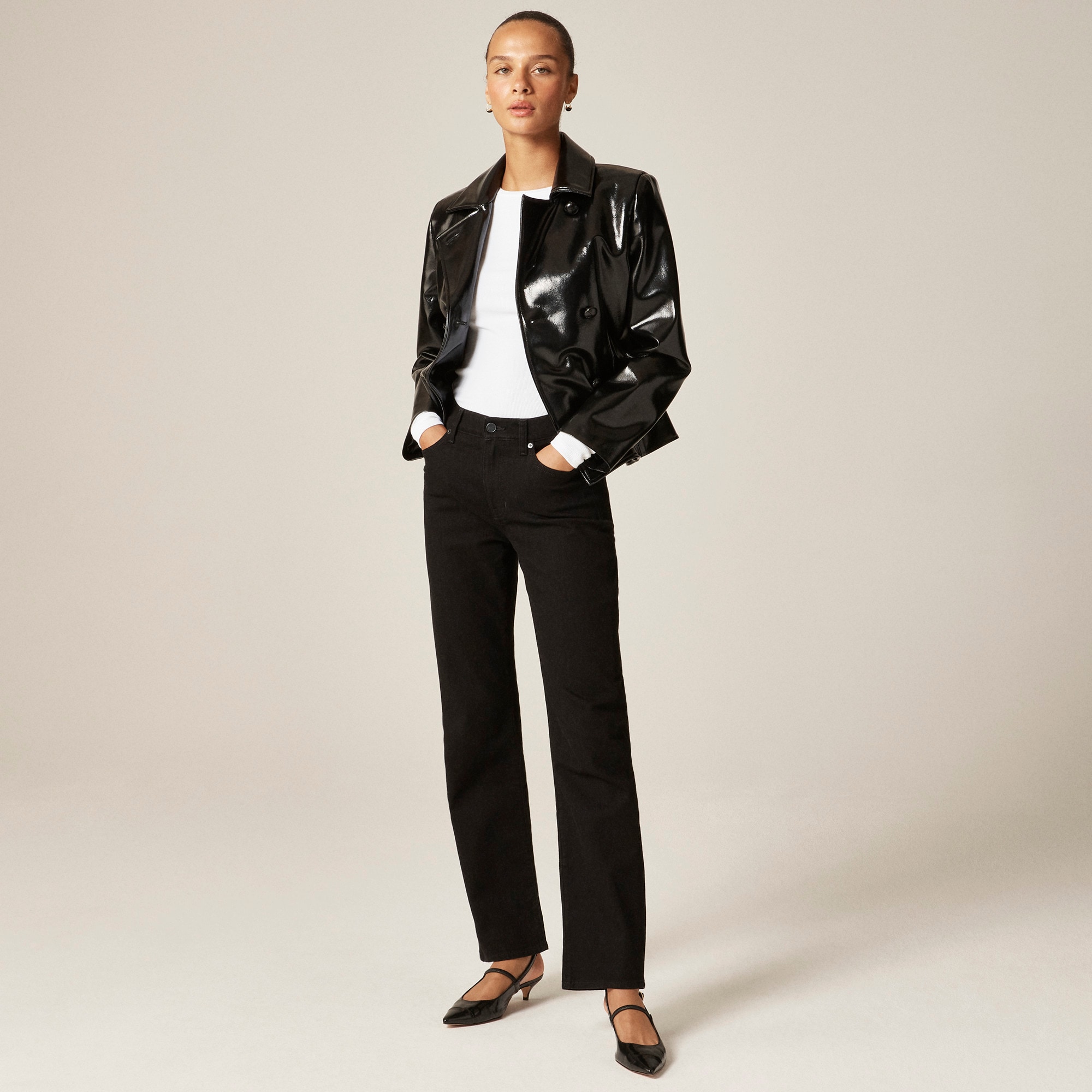 womens Nipped straight jean