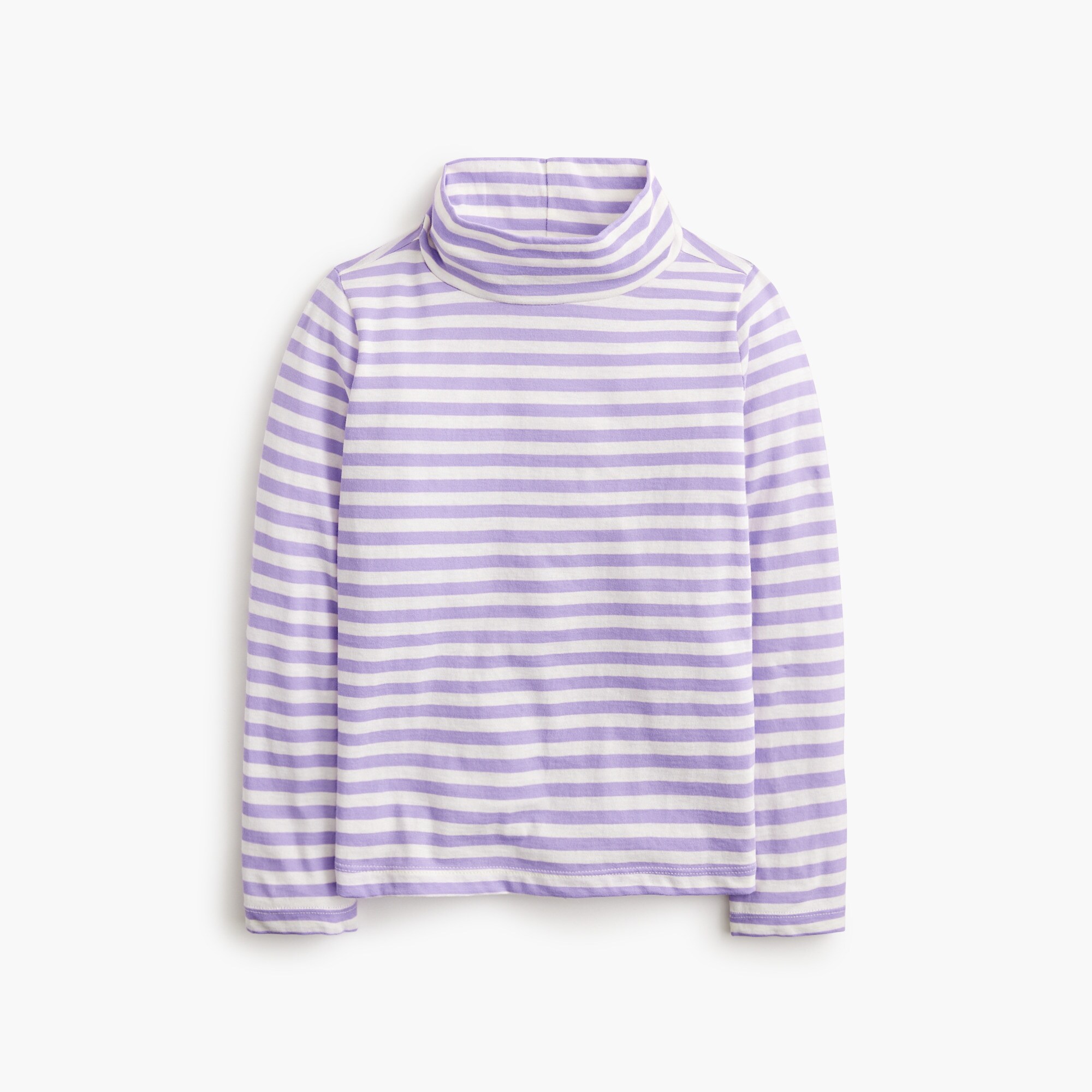 girls' long-sleeve striped turtleneck for girls