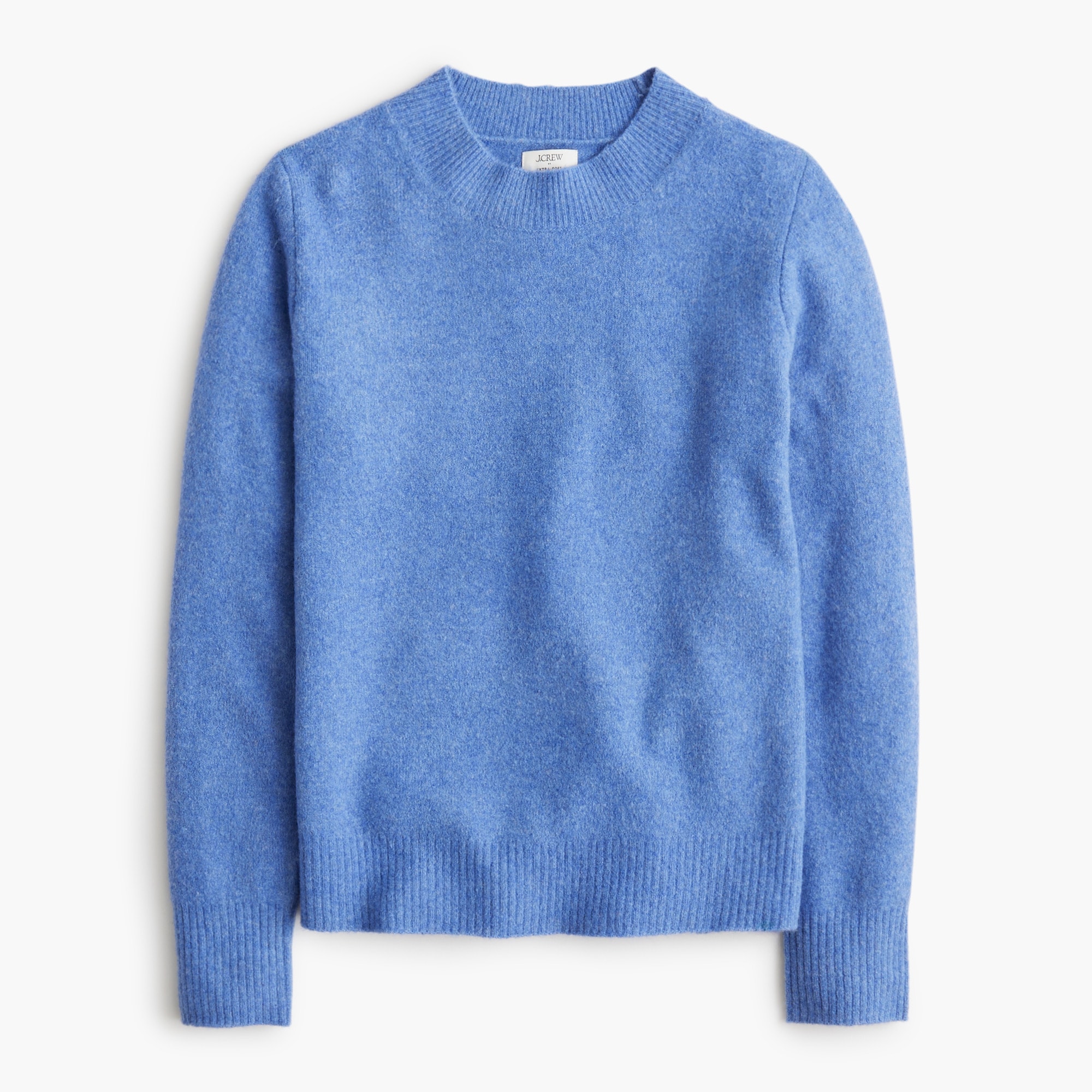 Crewneck sweater in extra-soft yarn