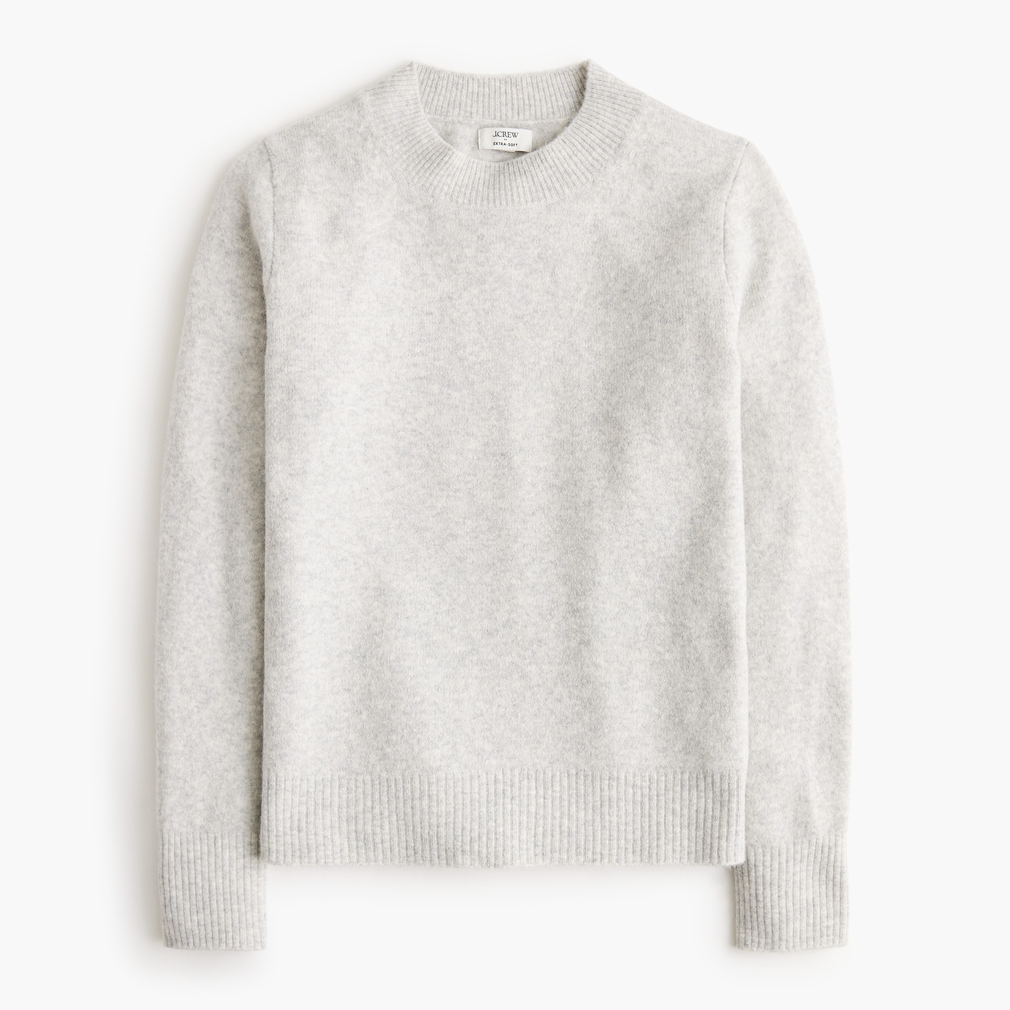 Crewneck sweater in extra-soft yarn