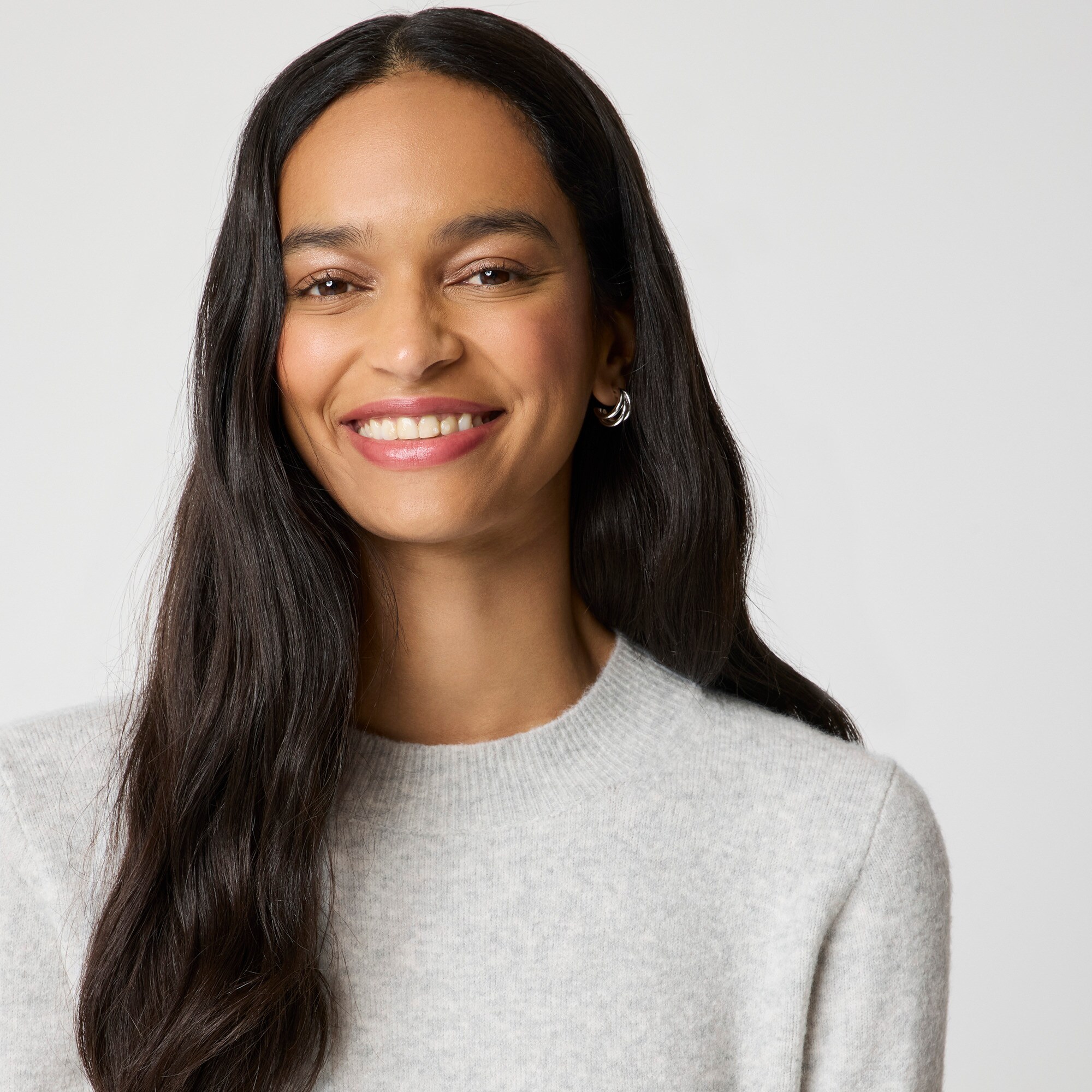 Crewneck sweater in extra-soft yarn