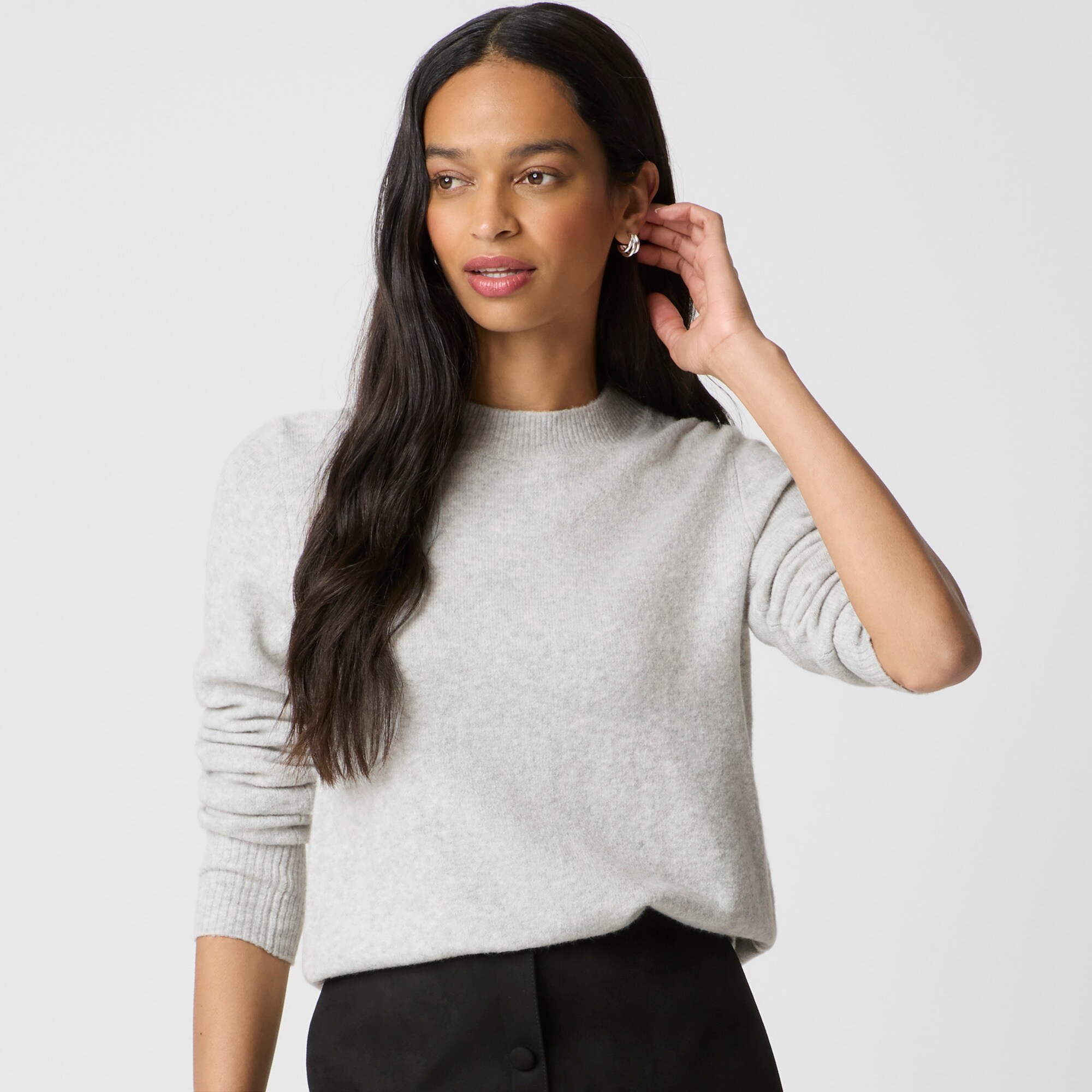 Crewneck sweater in extra-soft yarn