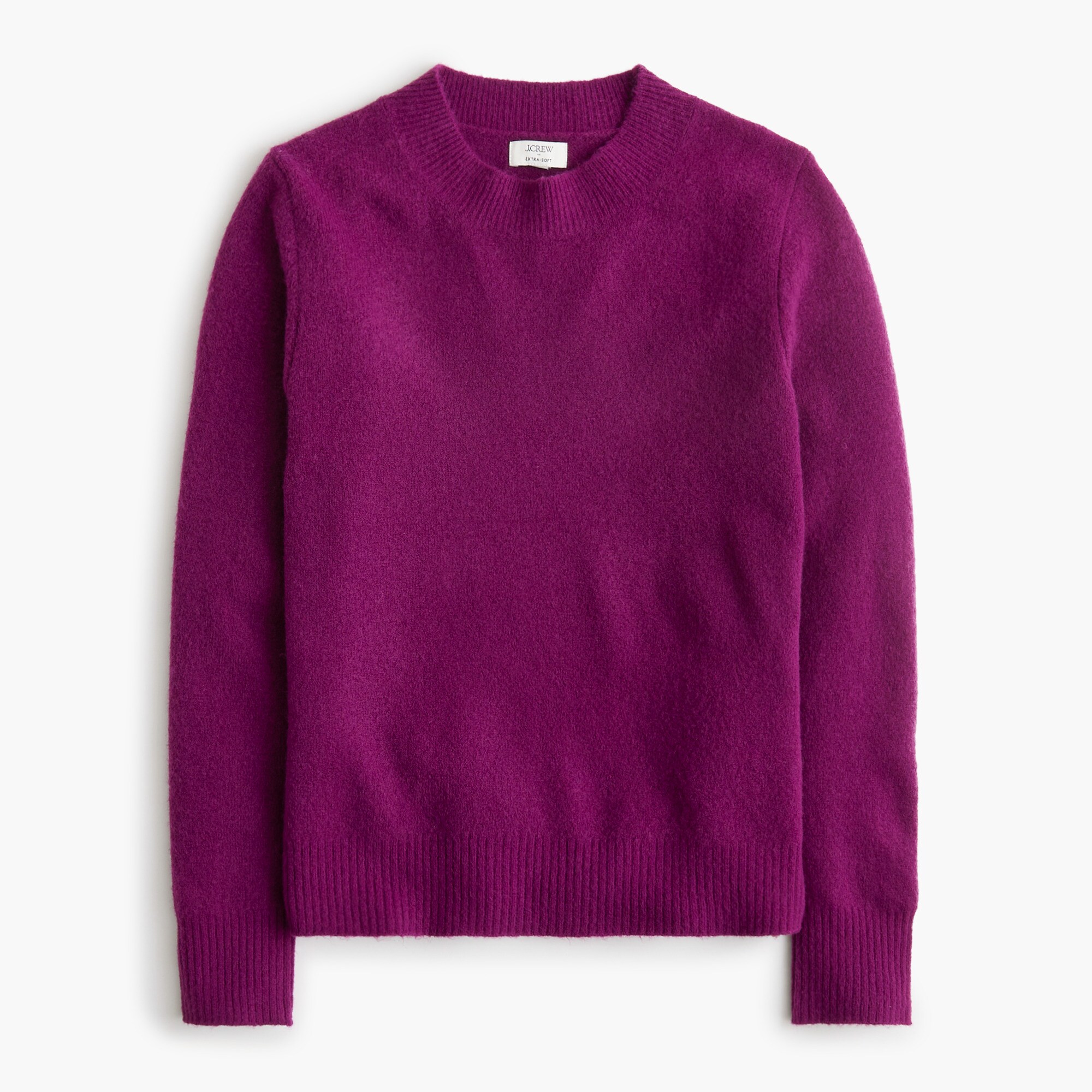 Crewneck sweater in extra-soft yarn