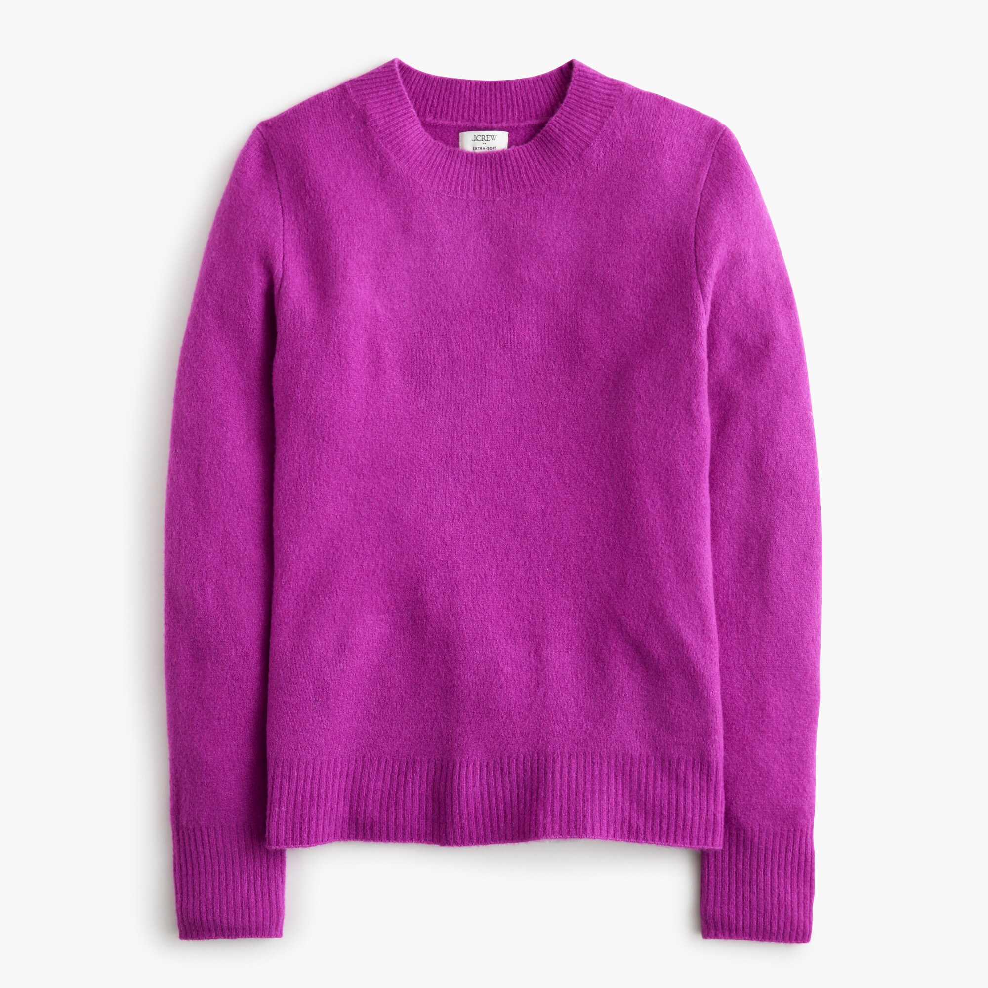 Colorblock mockneck sweater in extra-soft yarn