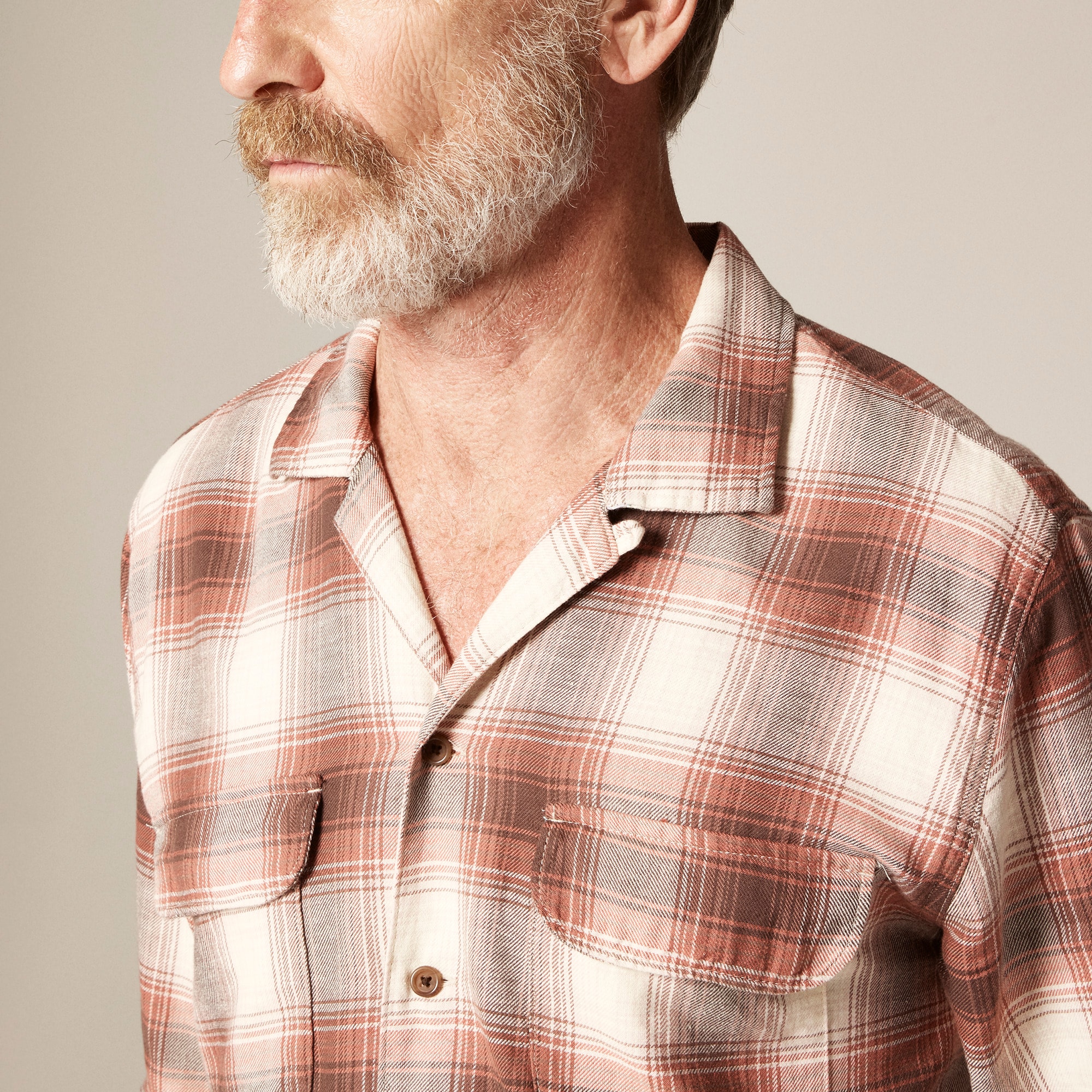 Cotton-hemp Blend Twill Camp-collar Shirt For Men | J.Crew