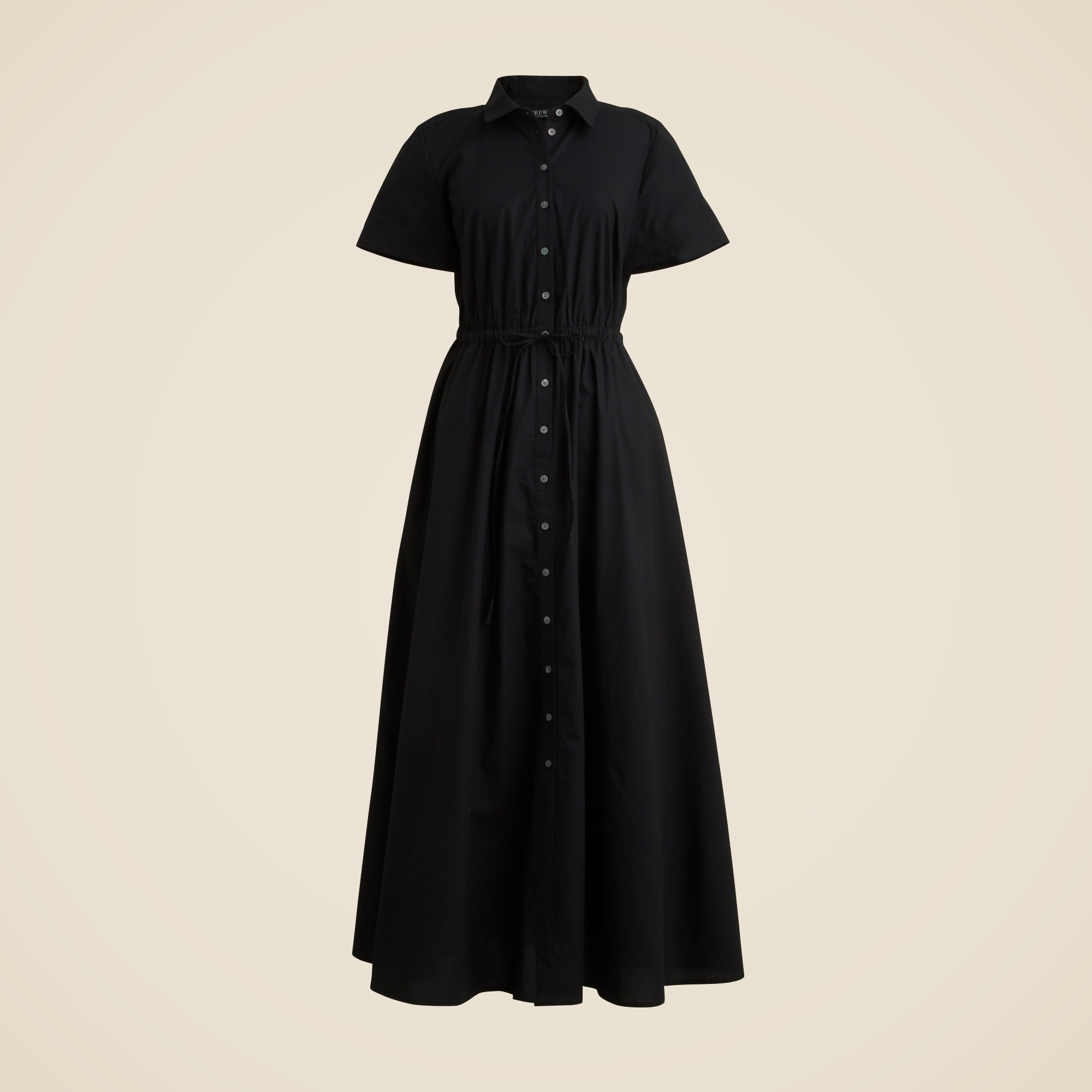 Cerise shirtdress in cotton poplin