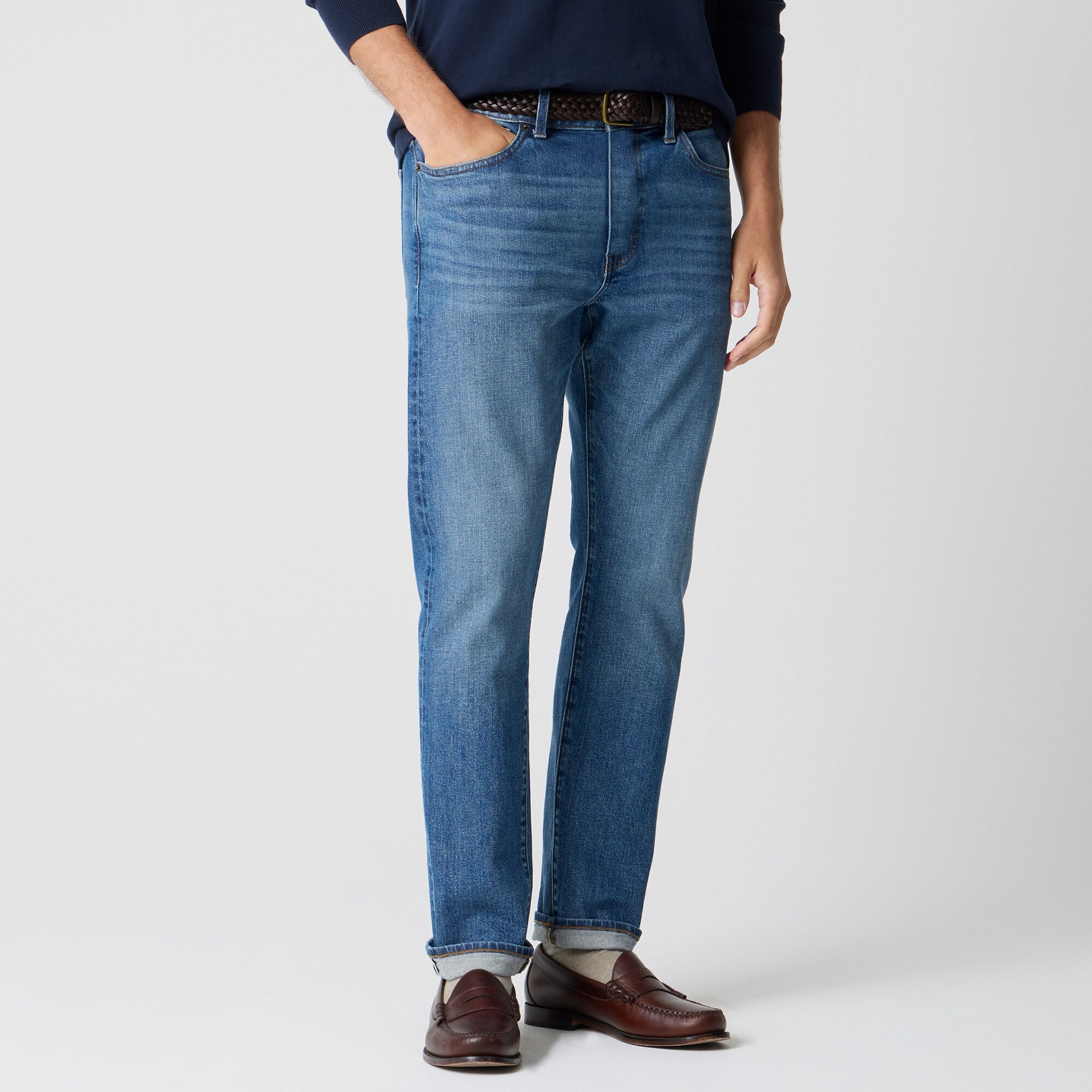 【すわっぐく】 Straight-fit Selvedge Jean In Signature Flex For Men | Factory