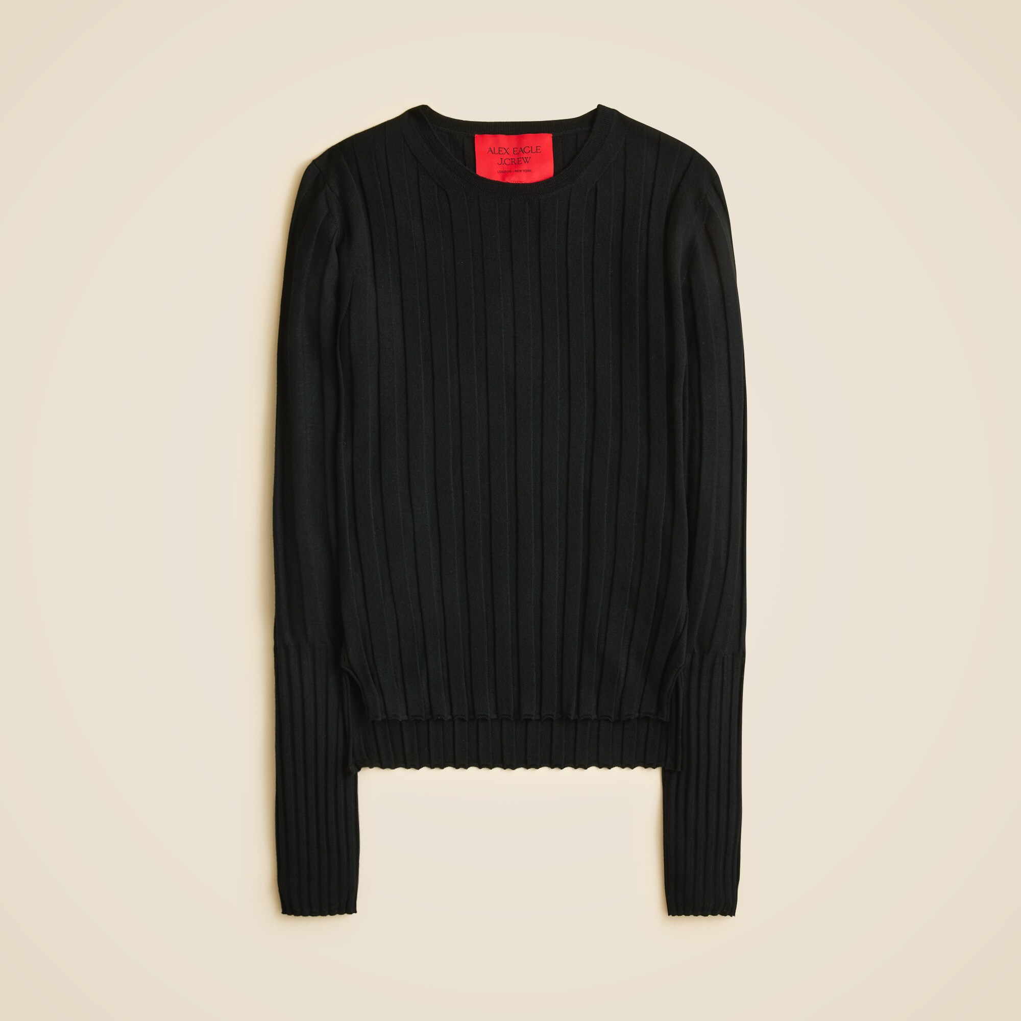 womens Alex Eagle X J.Crew ribbed long-sleeve T-shirt in merino wool