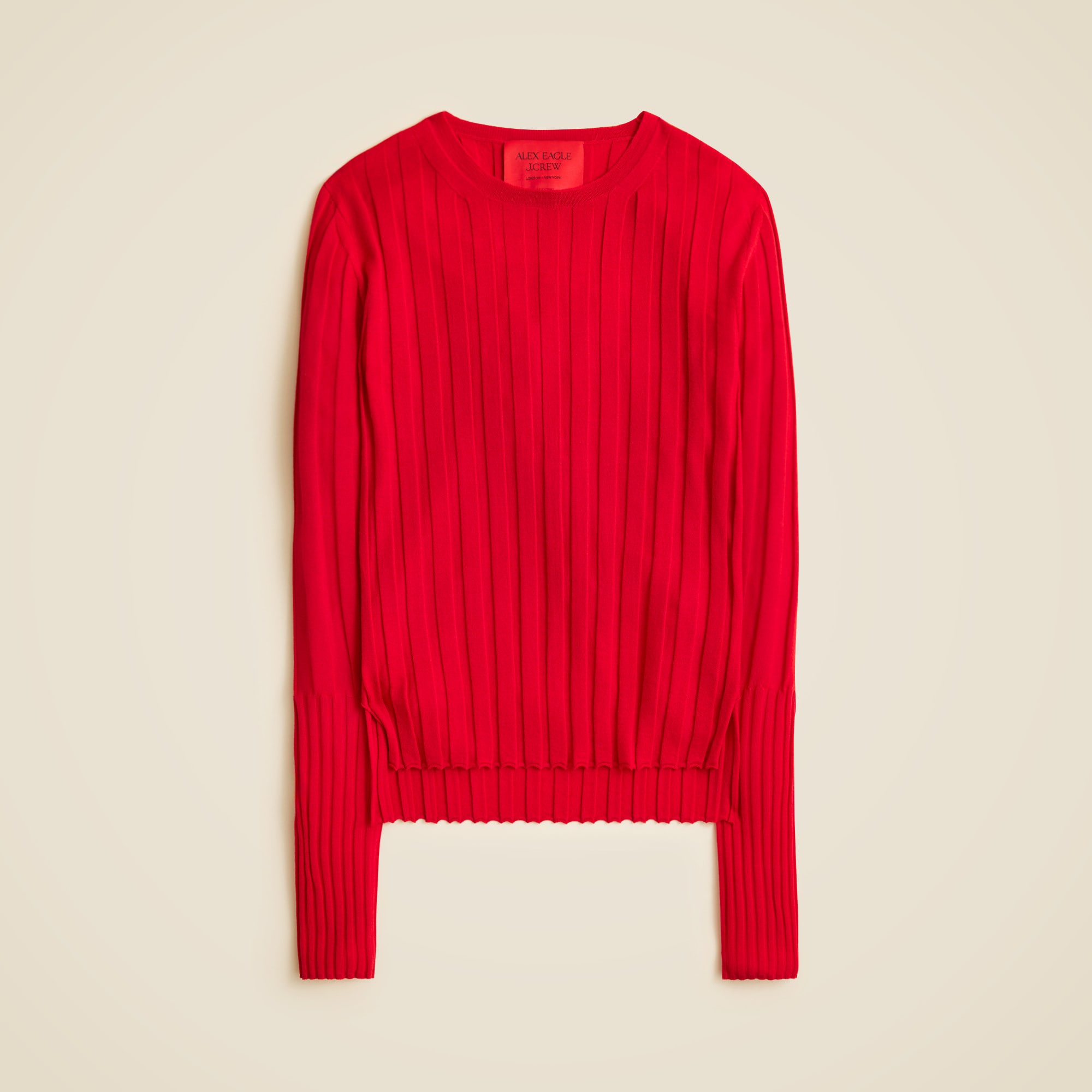 Alex Eagle X J.Crew ribbed long-sleeve T-shirt in merino wool