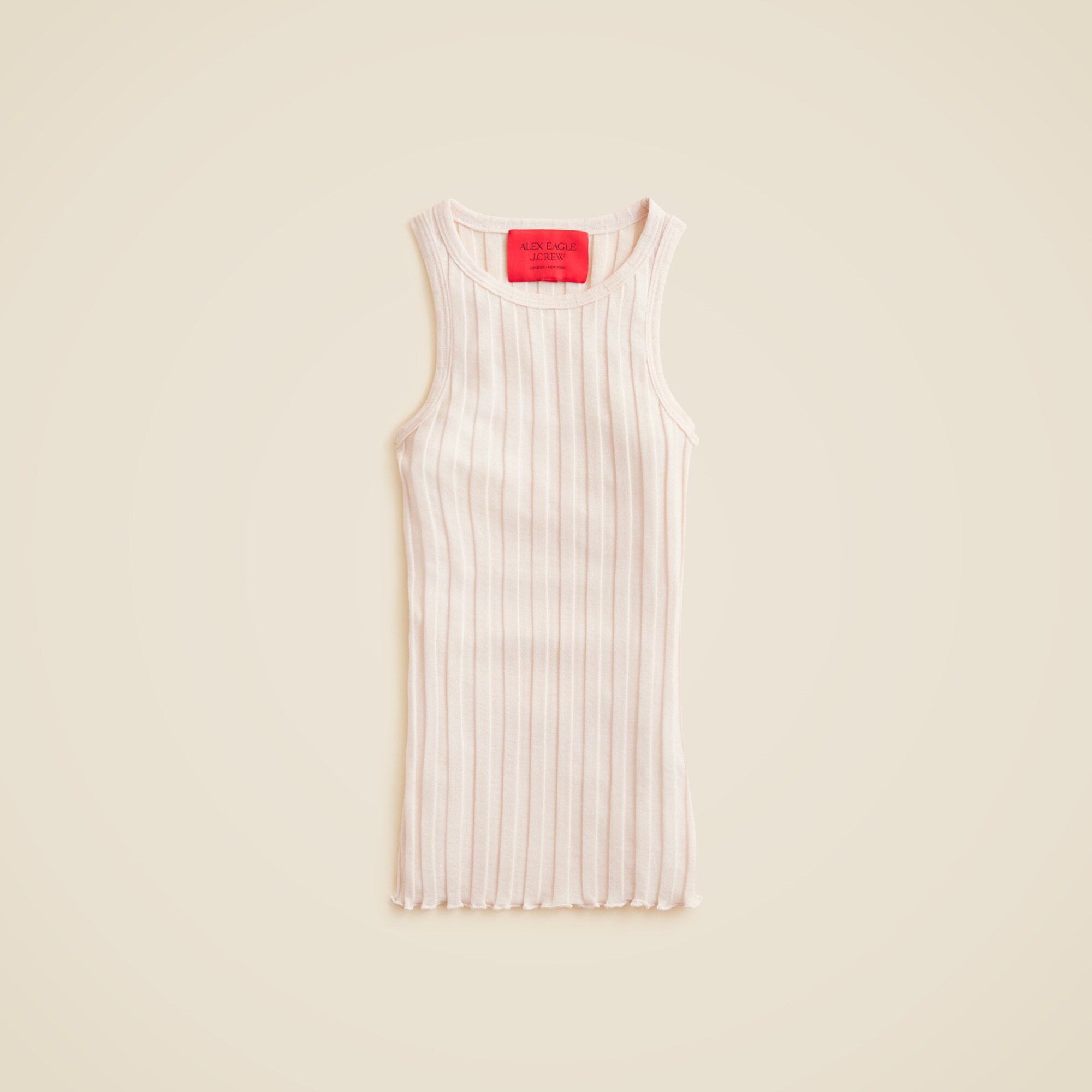 womens Alex Eagle X J.Crew ribbed shell tank top in merino wool
