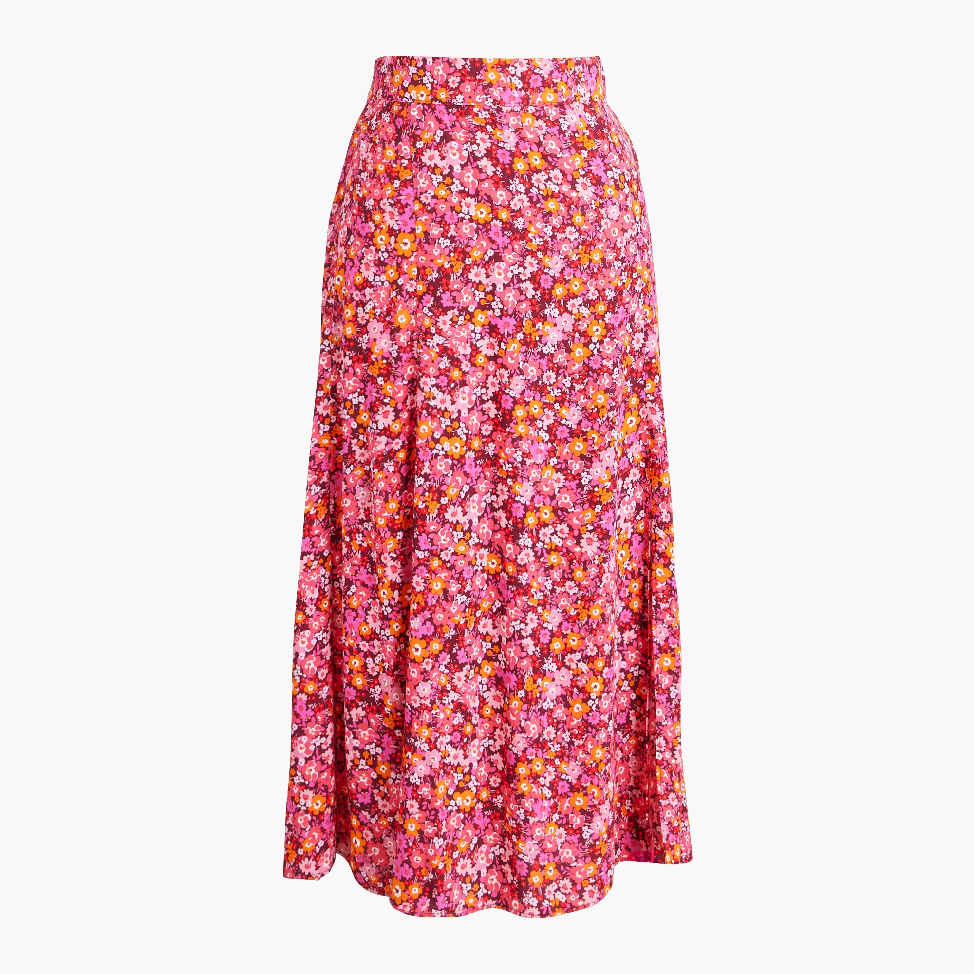 Girls' floral crinkle knit smocked dress