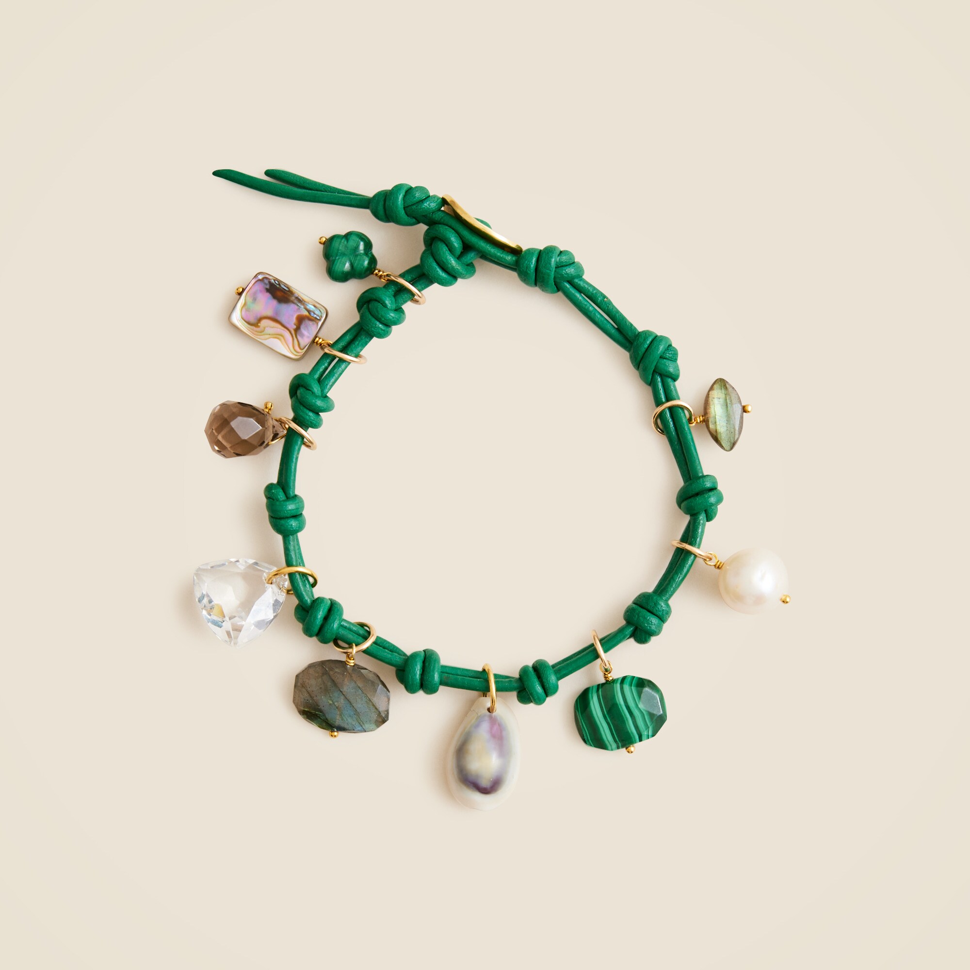 Chan Luu X J.Crew leather cord charm bracelet