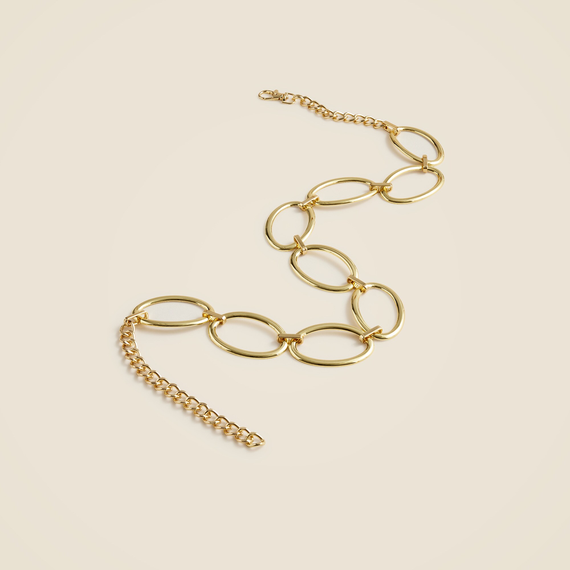 Metallic chainlink belt