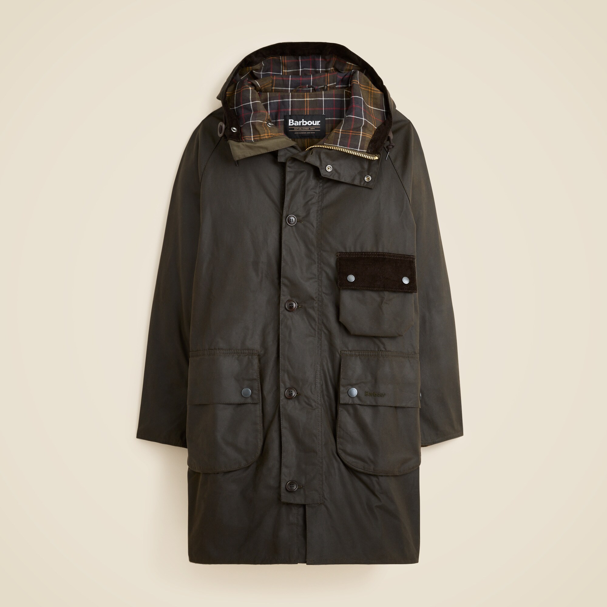 Barbour® Solway Wax Trench Coat For Men | J.Crew