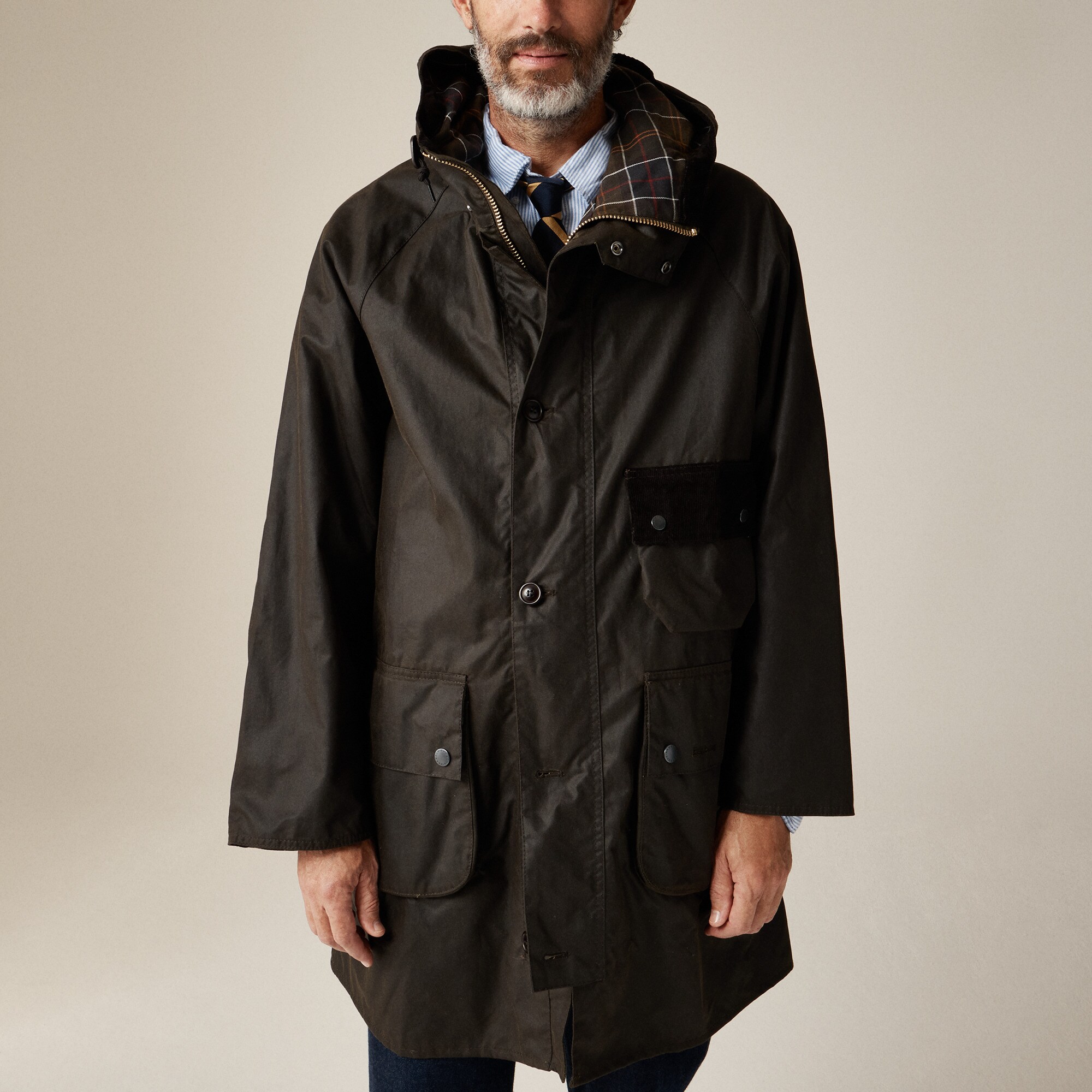 Barbour® Solway Wax Trench Coat For Men | J.Crew