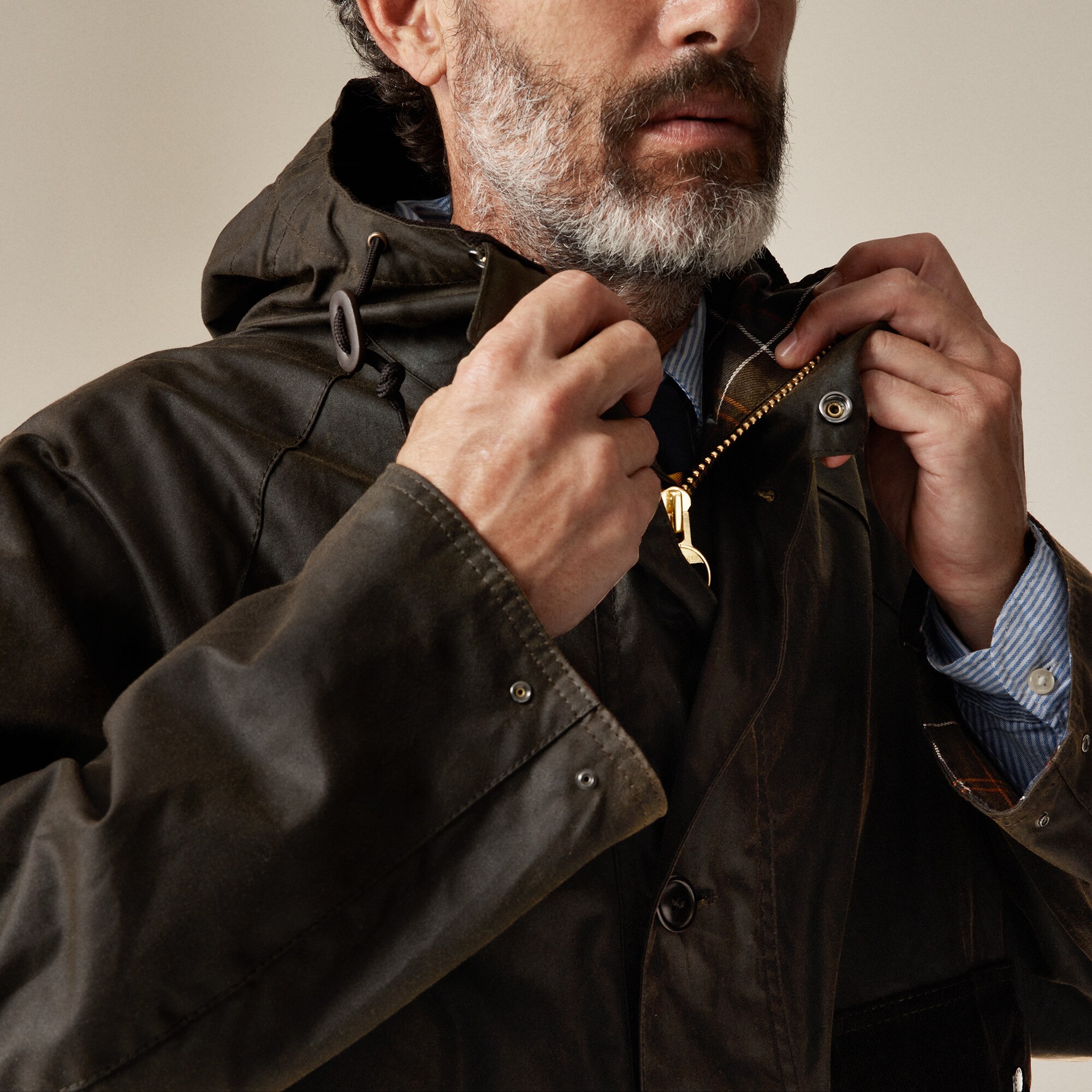 Barbour® Solway Wax Trench Coat For Men | J.Crew