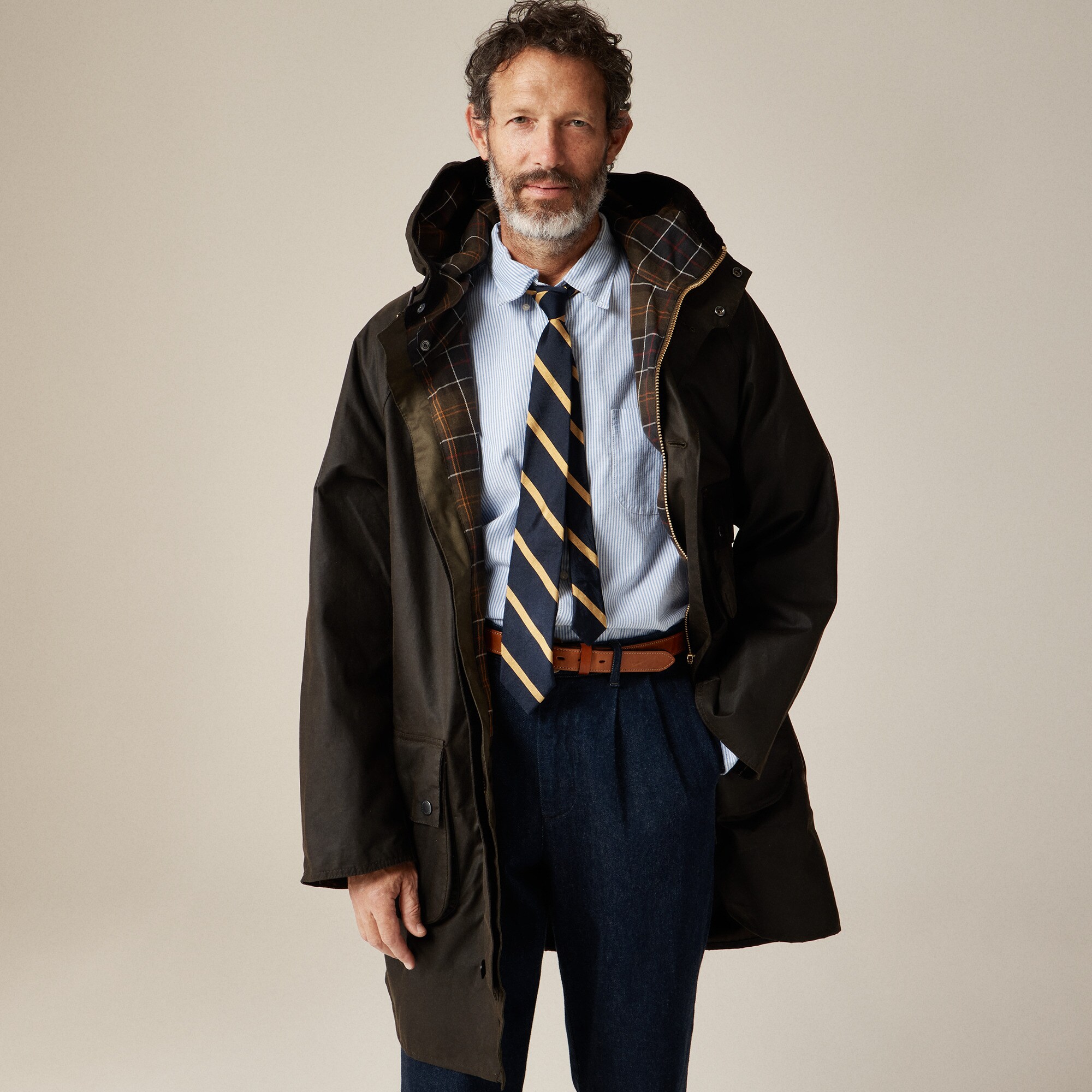 Barbour® Solway Wax Trench Coat For Men | J.Crew