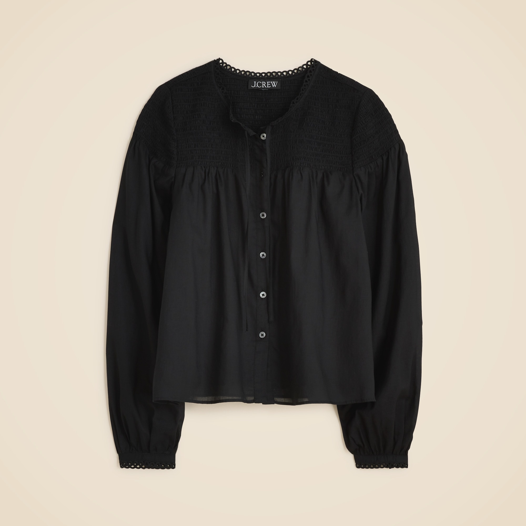 Popover top in cotton voile - image 5