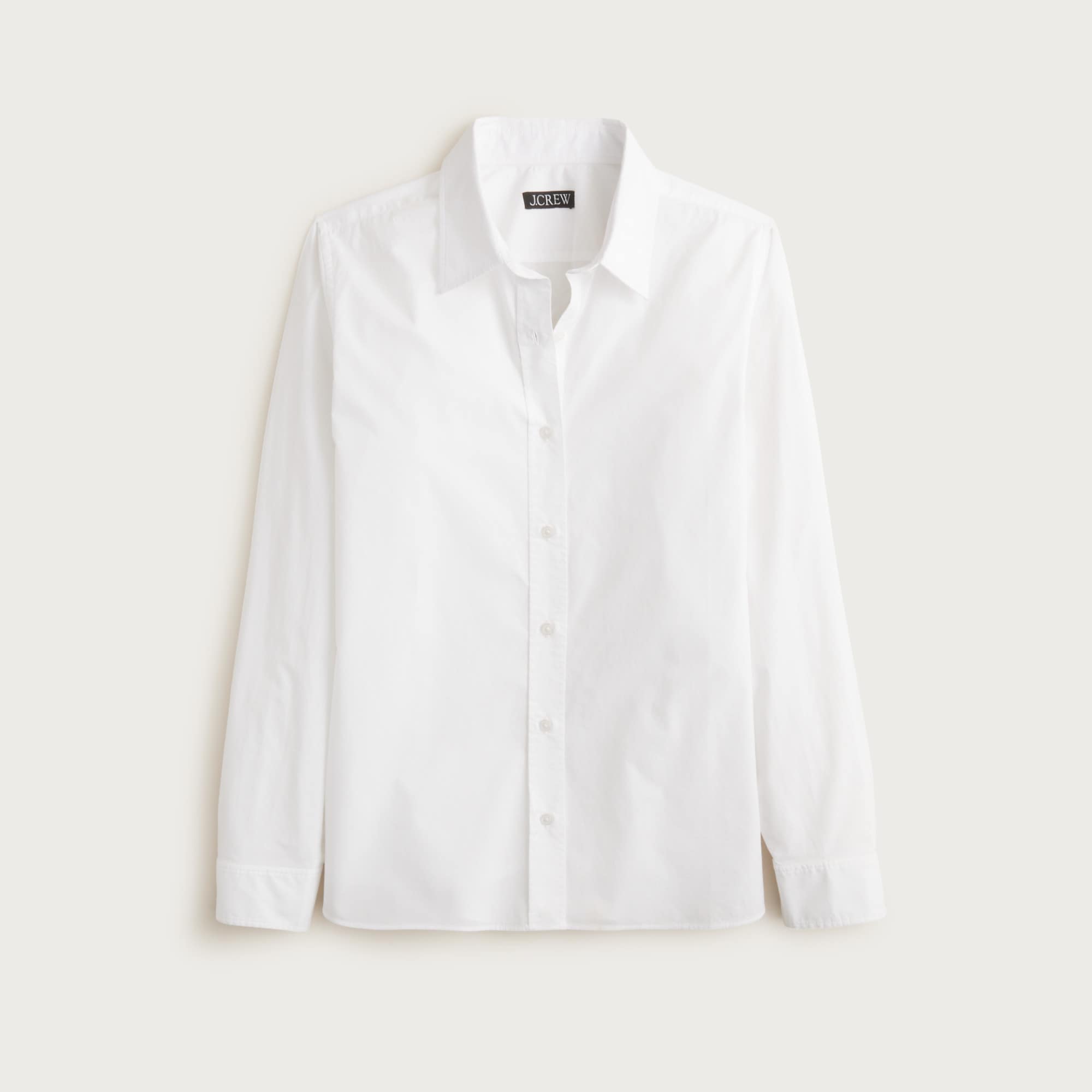 womens Jules classic-fit shirt in cotton poplin
