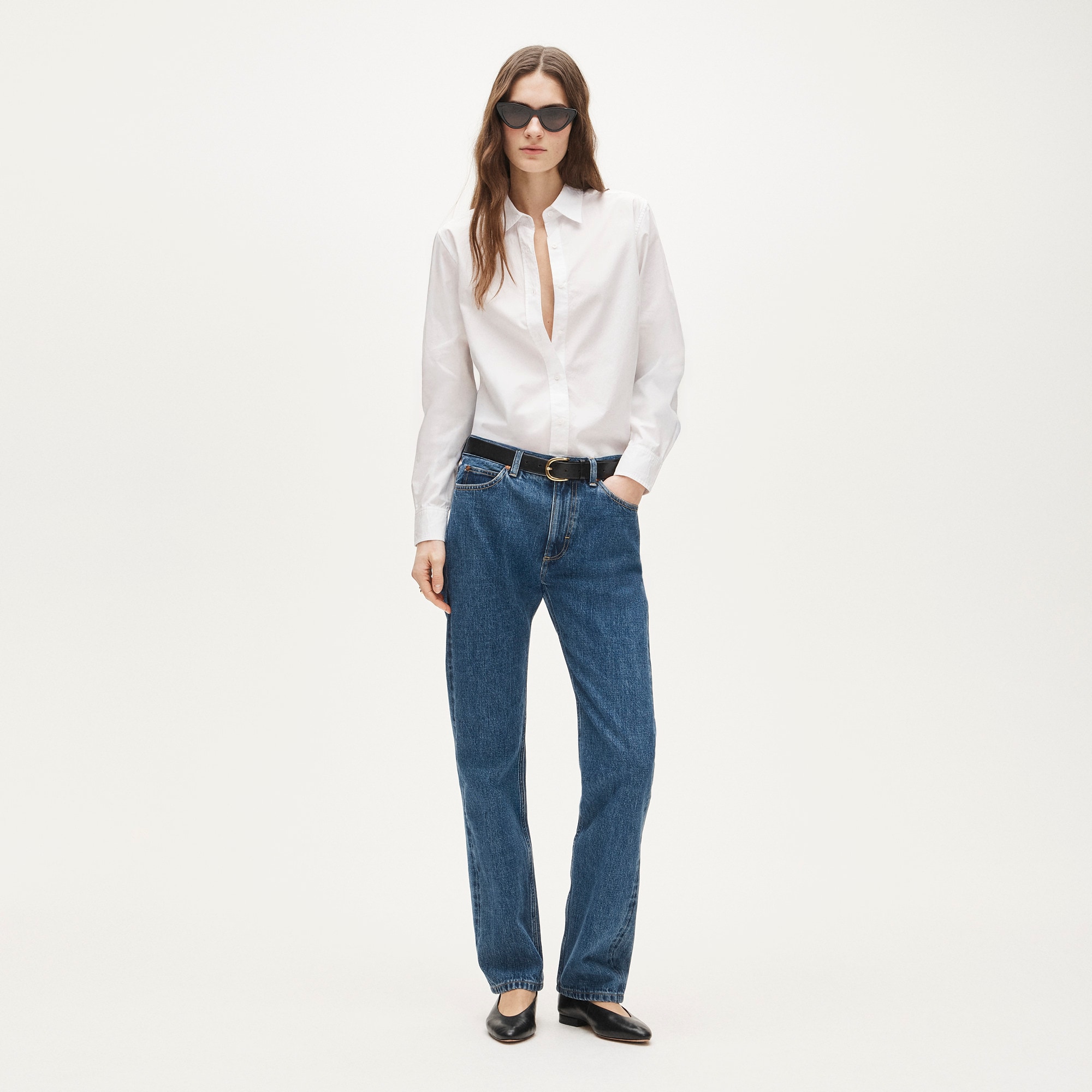 Jules classic-fit shirt in cotton poplin