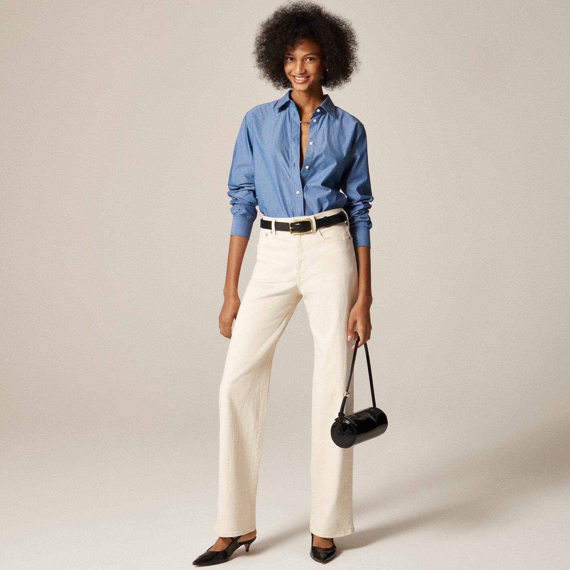 Jules Classic-fit Shirt In Cotton Poplin For Women | J.Crew