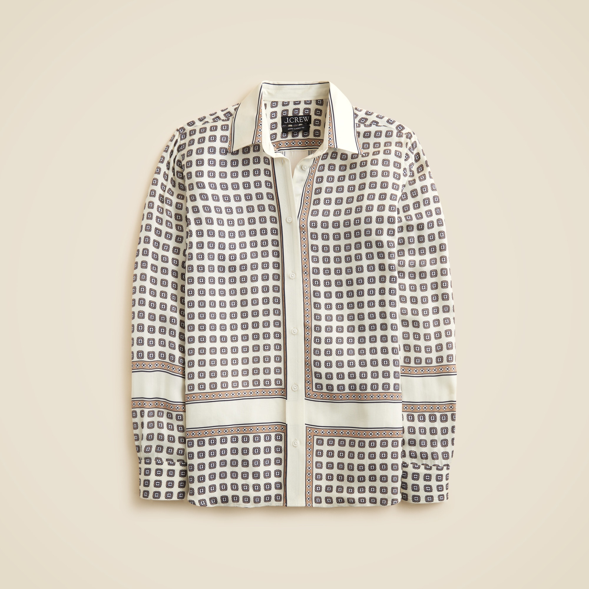 Jules classic-fit shirt in foulard print