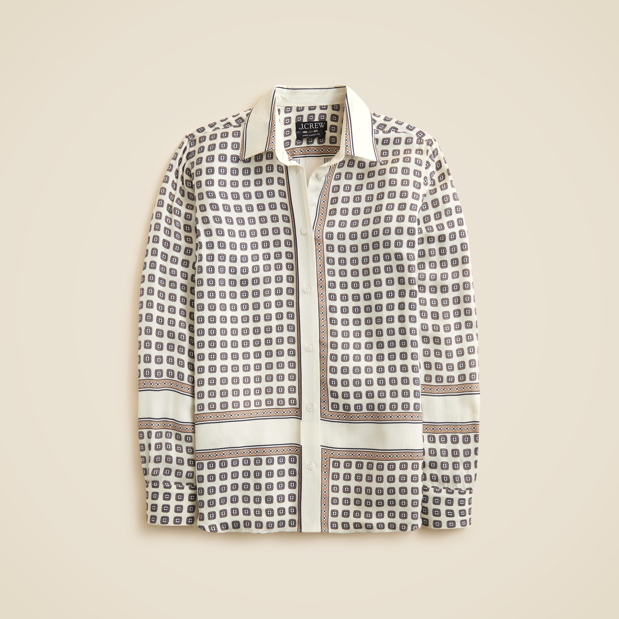 Jules classic-fit shirt in foulard print