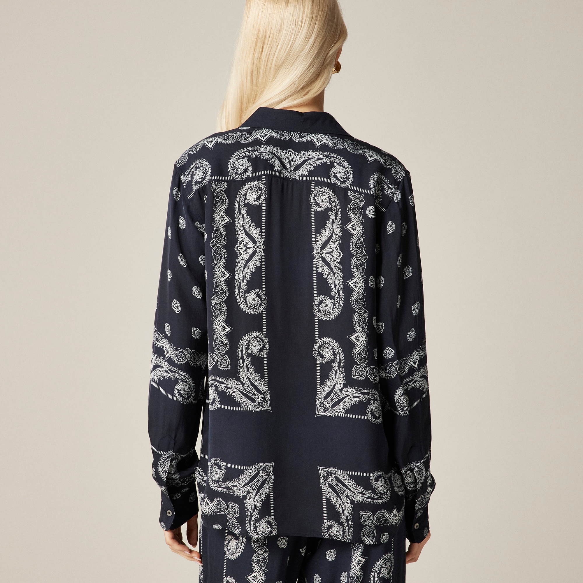 Jules classic-fit shirt in bandana print