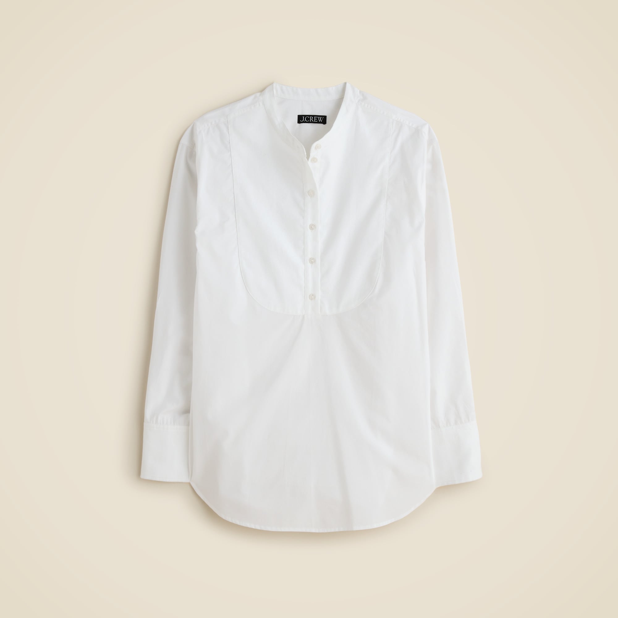  Tuxedo popover shirt in cotton poplin