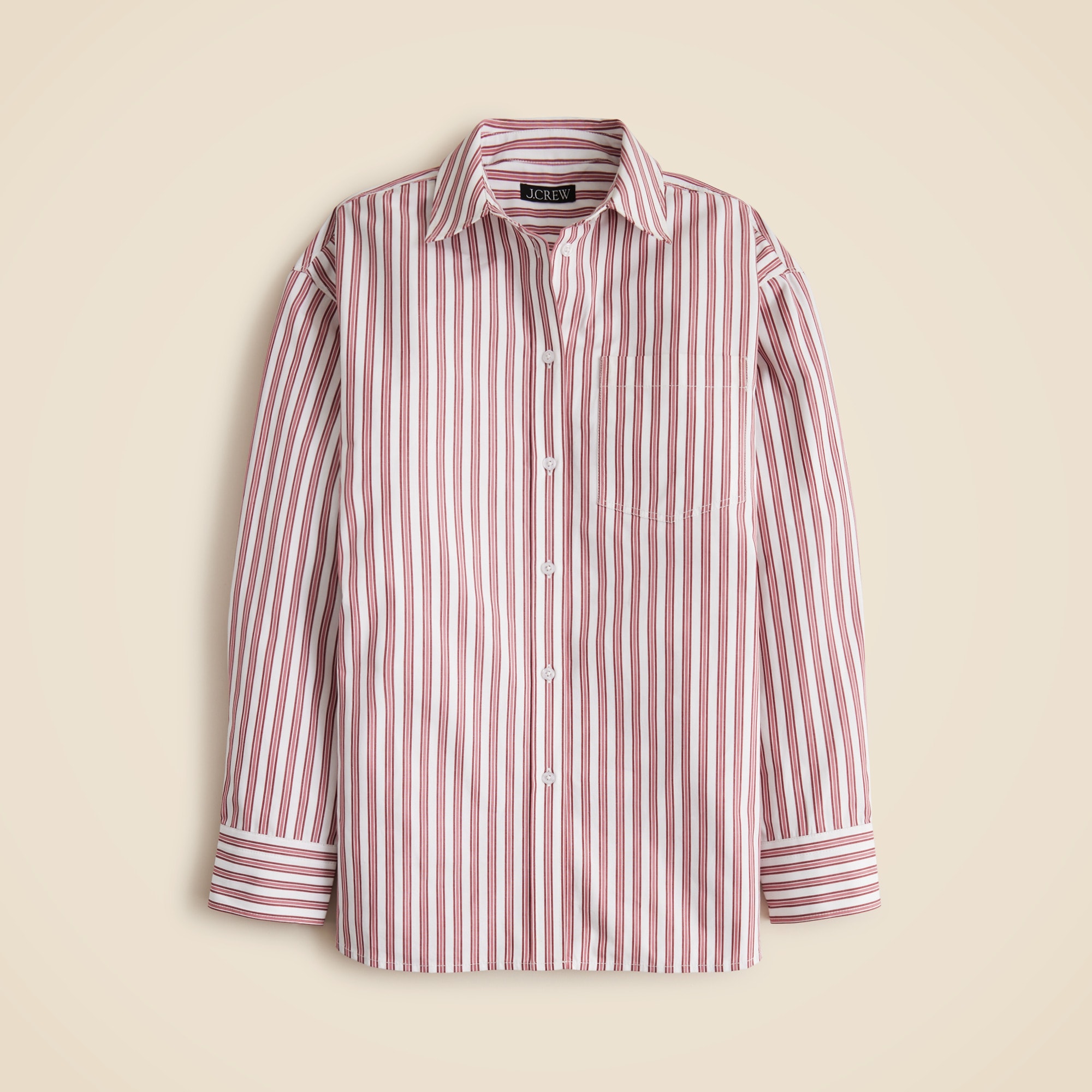 Étienne oversized shirt in striped cotton poplin