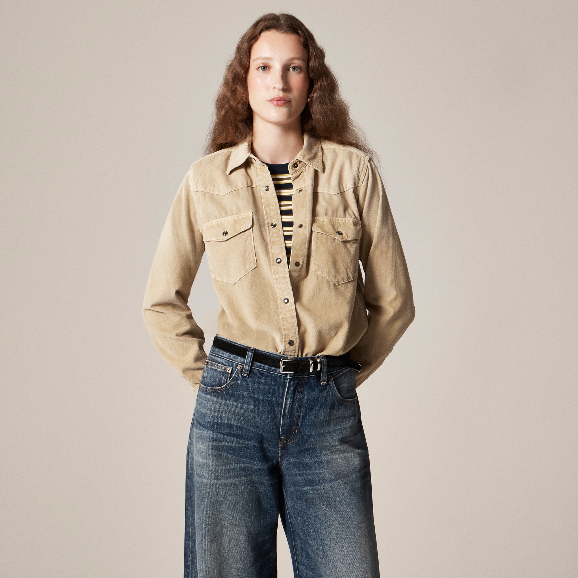Jules western shirt in corduroy - image 3