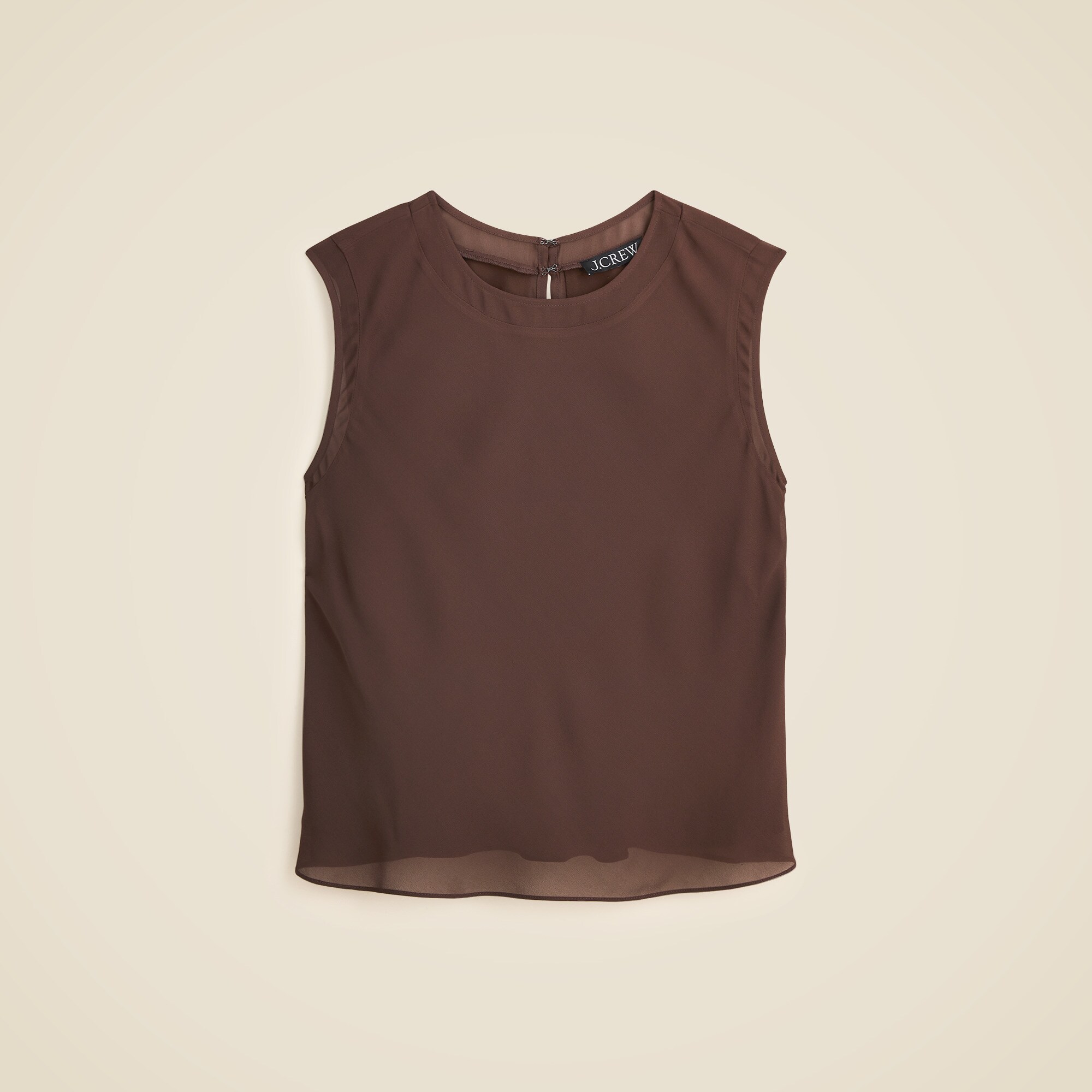 Shell Top In Viscose Chiffon For Women | J.Crew