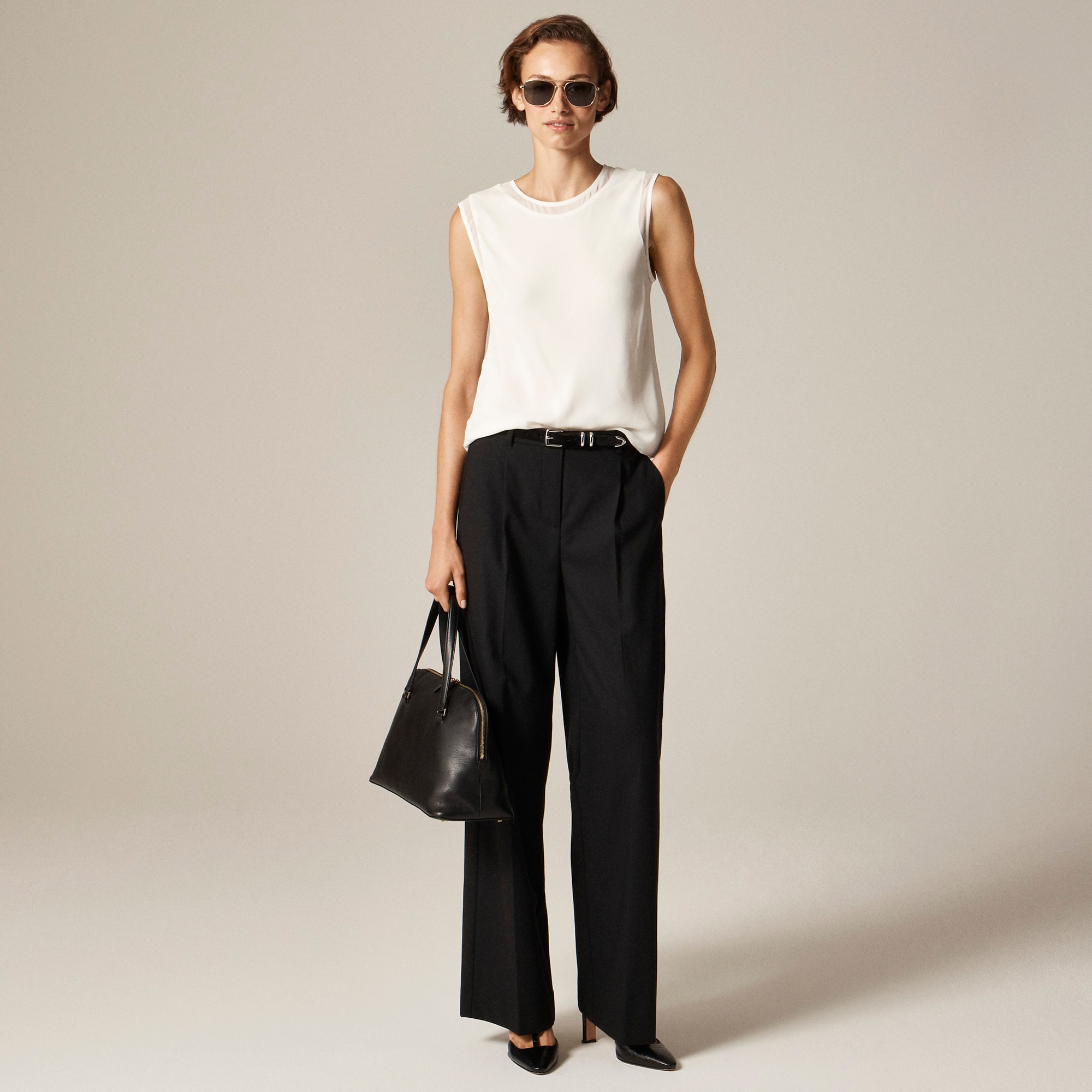 Shell top in viscose chiffon - image 3