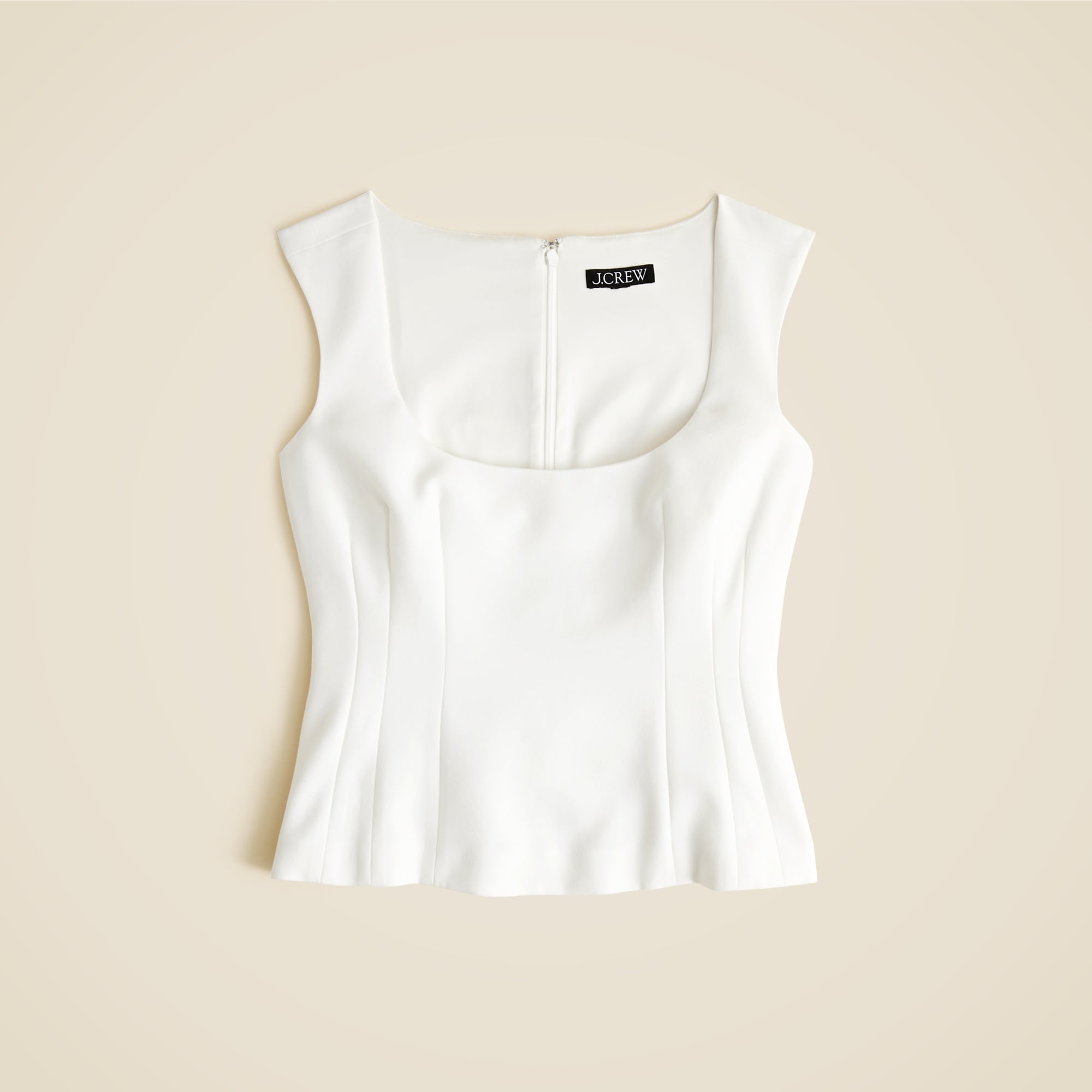 Wide Scoopneck Tank Top In City Crepe For Women | J.Crew