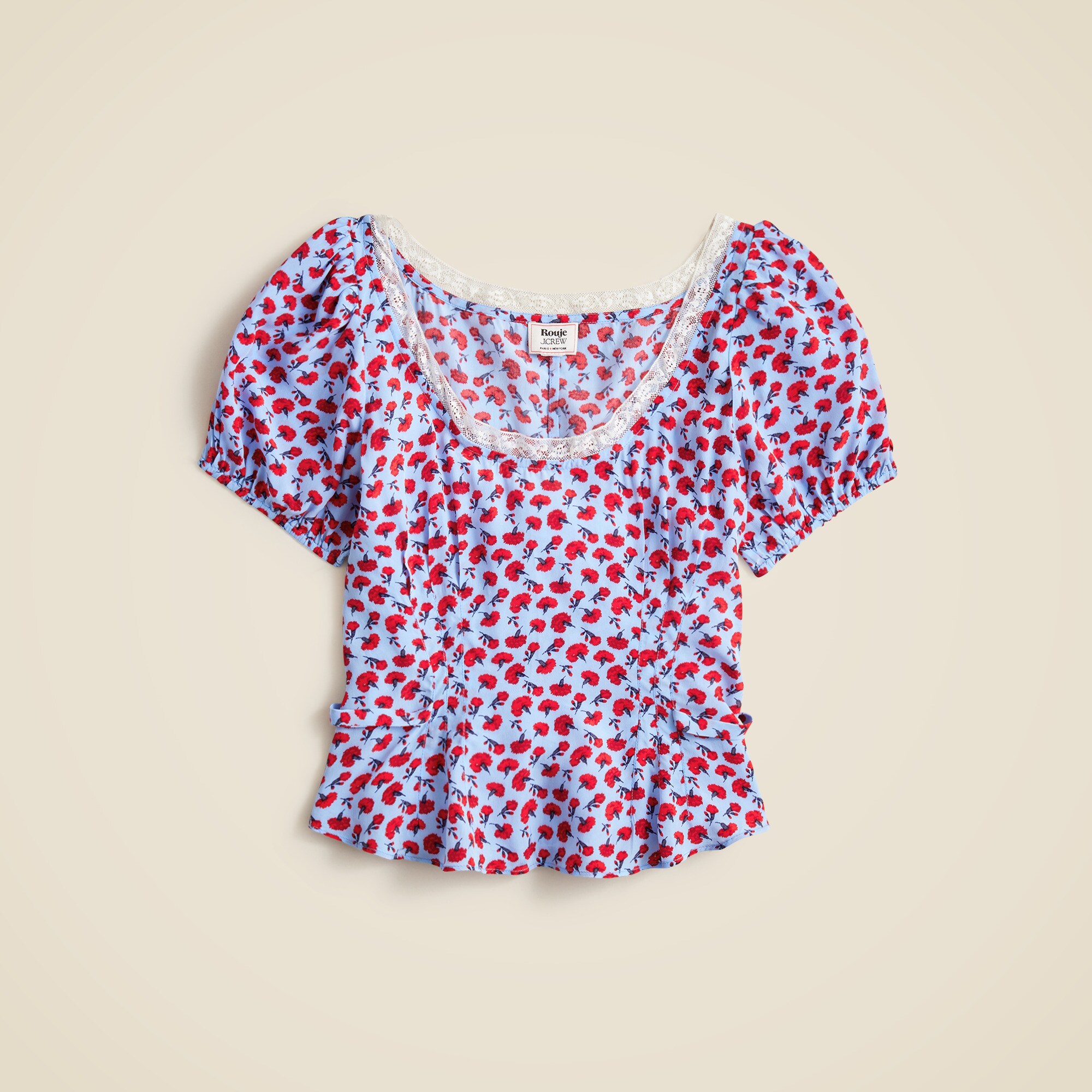 Tunique De Plage J.Crew - Taille XXXS (3XS), Violet Lilas Avec Bordure Dorée Et Pompons, Neuve Sans étiquette
