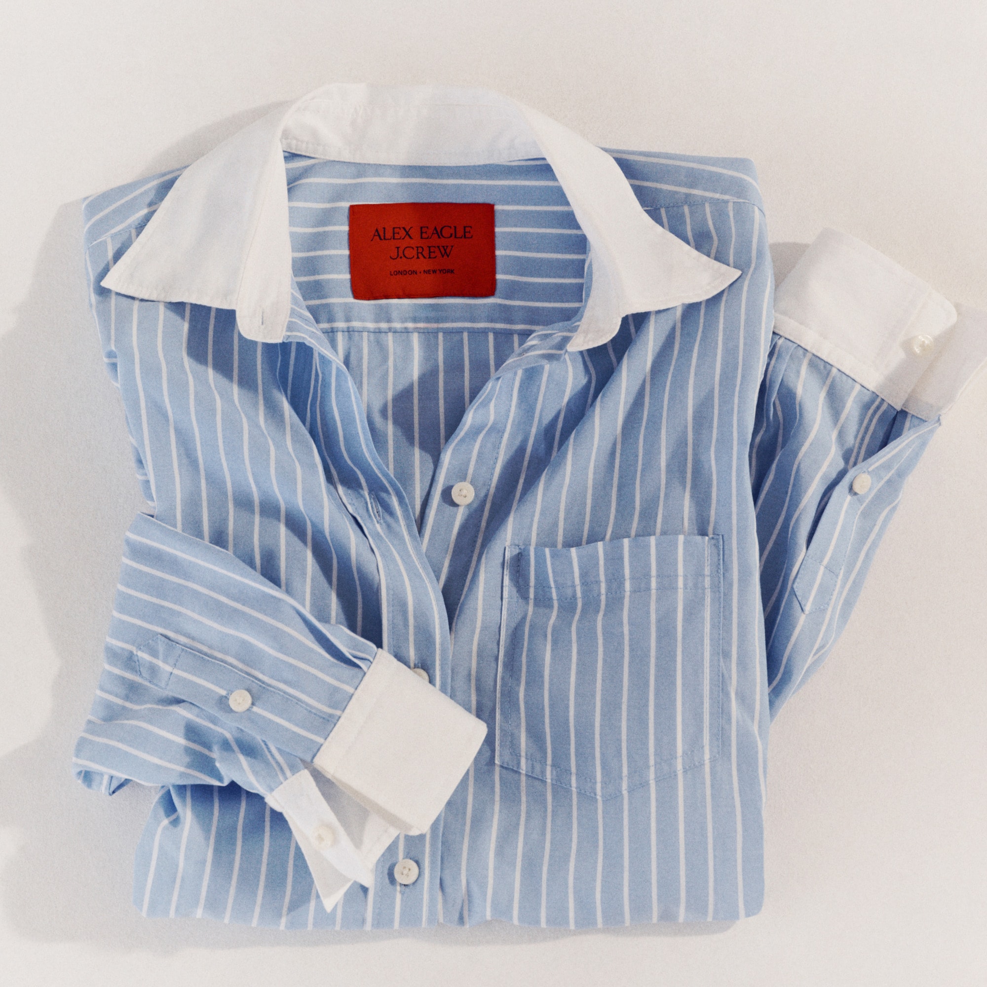 Alex Eagle X J.Crew Button-up Shirt In Pinstripe For Women | J.Crew