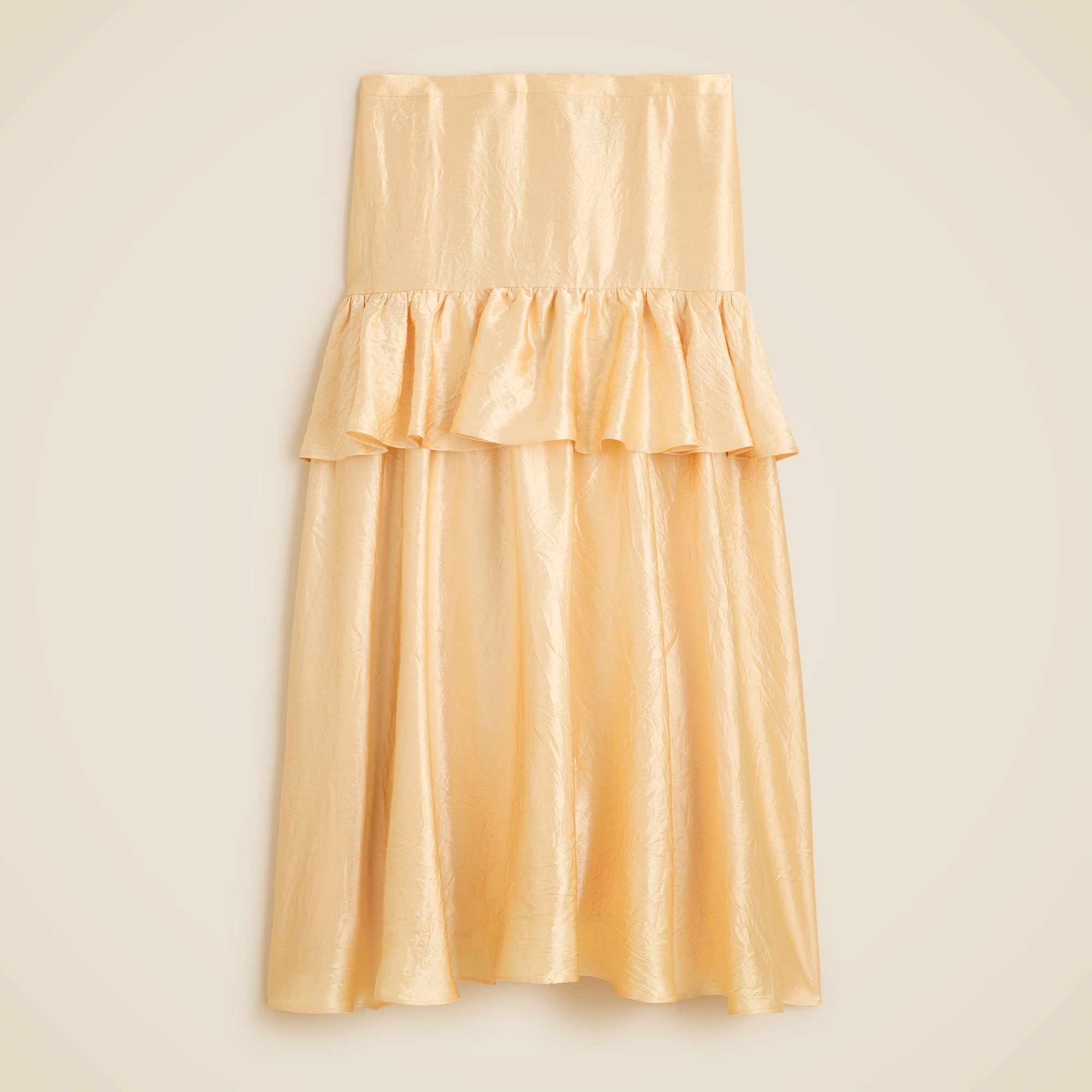Collection ruffle-tier midi skirt