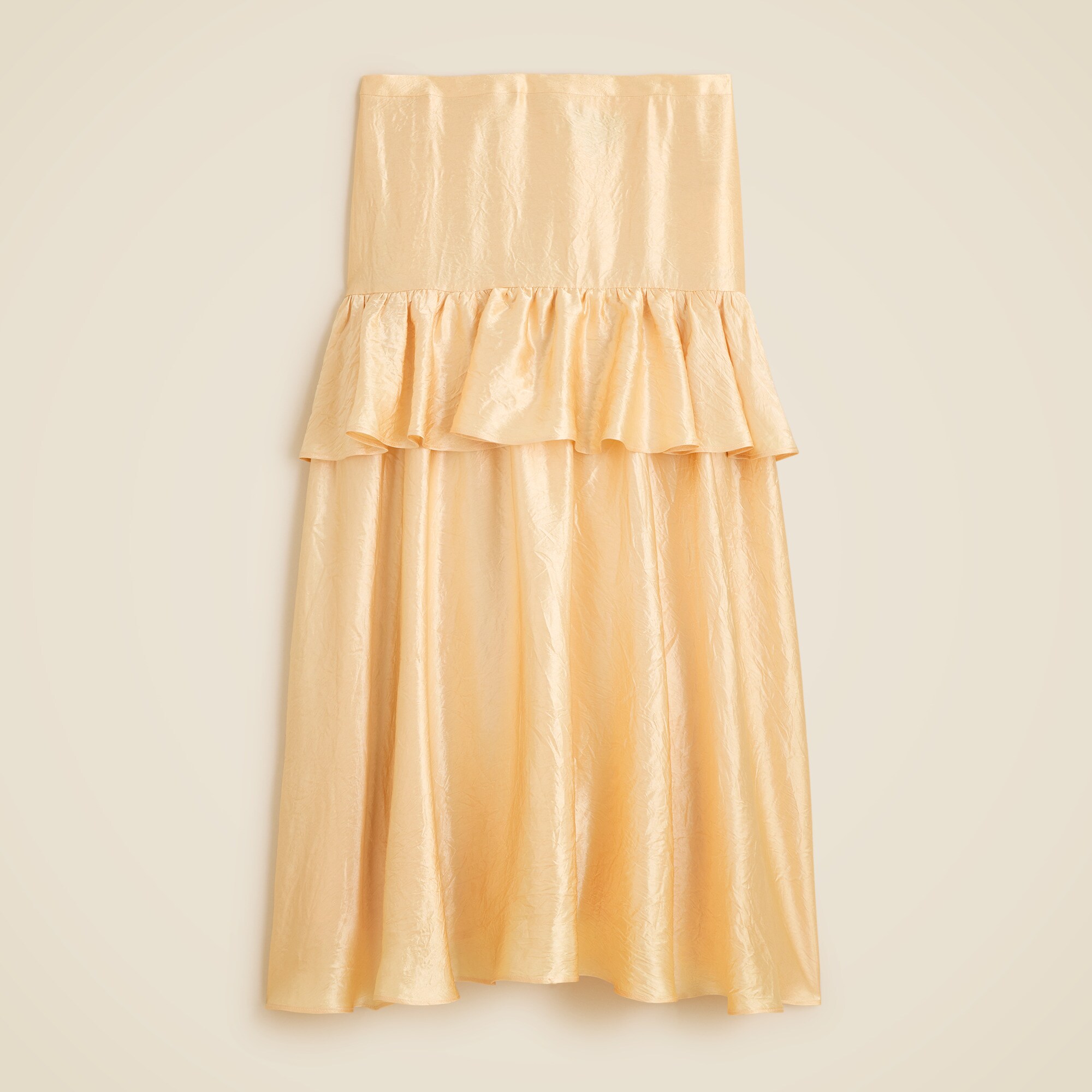 Collection ruffle-tier midi skirt