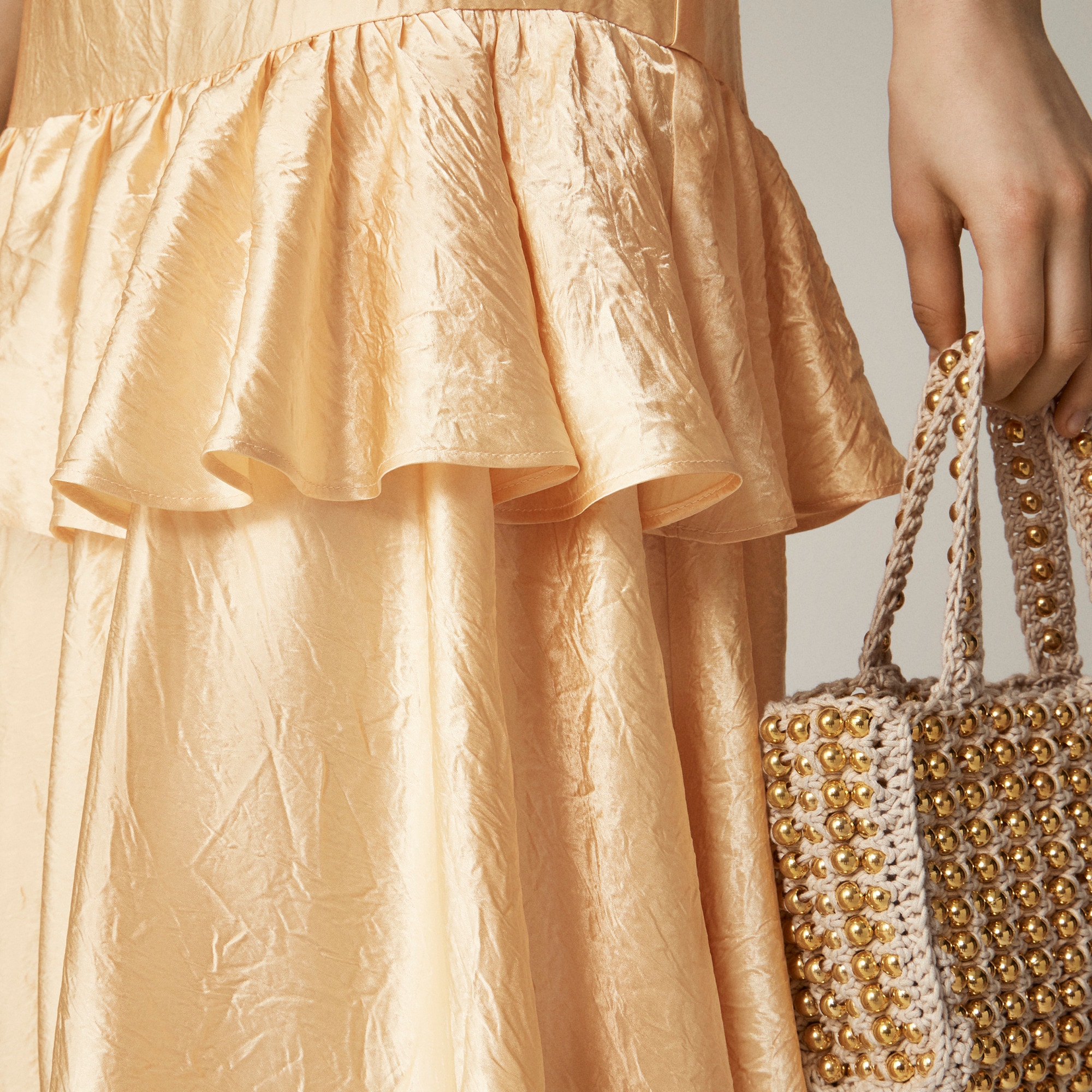 Collection ruffle-tier midi skirt