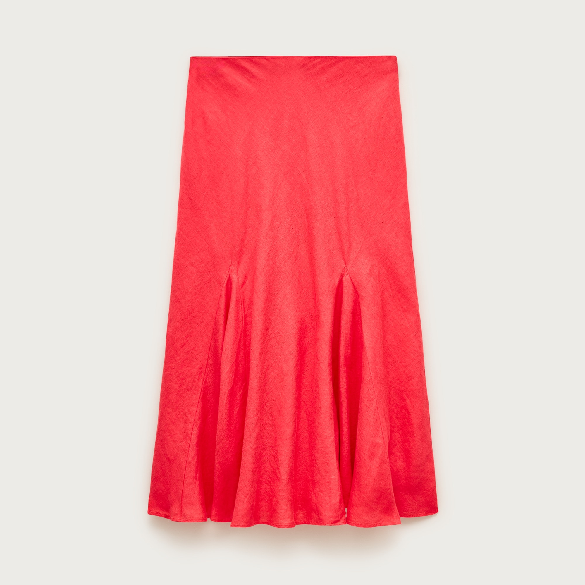 JOSEMOON LIC FLOW SKIRT サイズ36 Gwyneth Flounce-hem Slip Skirt In Linen For Women | J.Crew