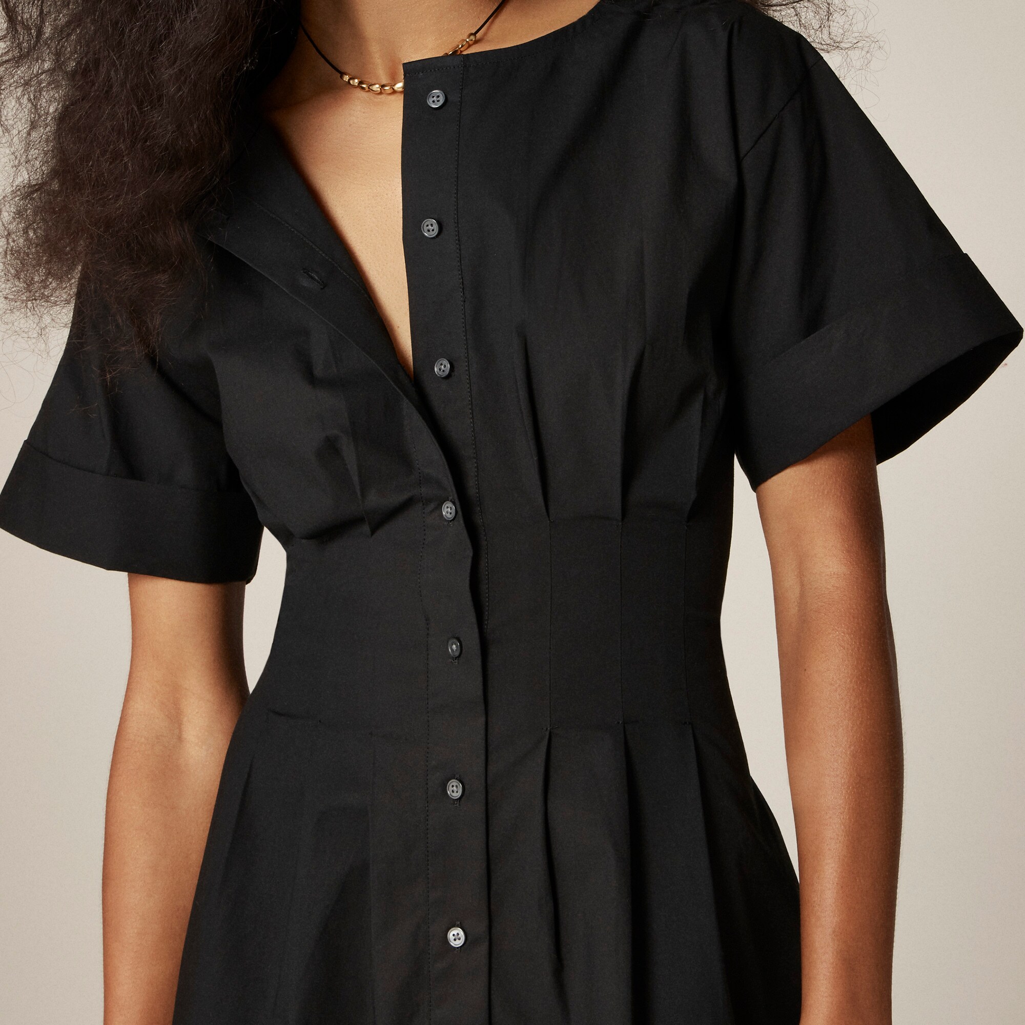 Wren Mini Shirt-dress In Cotton-blend Poplin For Women | J.Crew