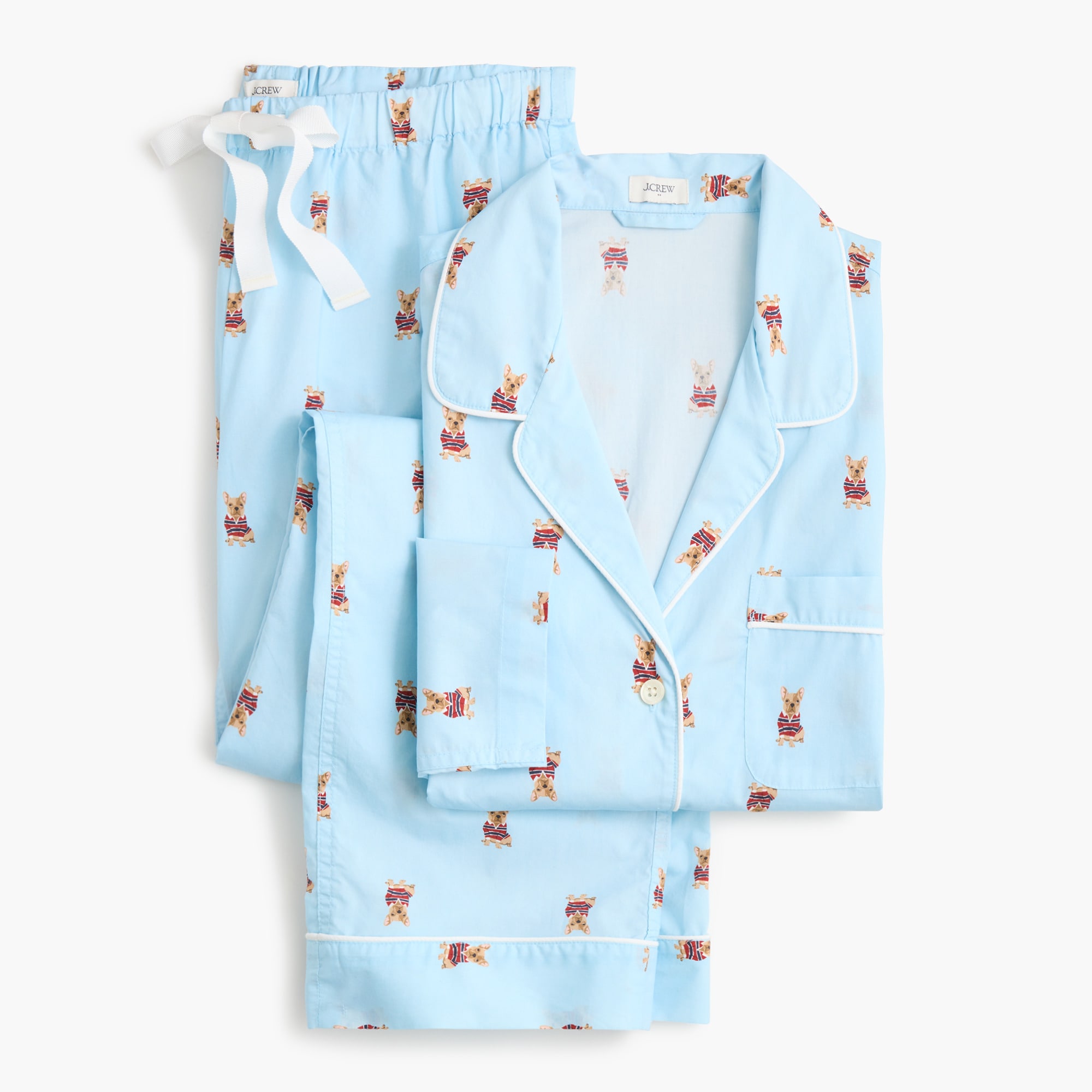 Long-sleeve 100% cotton pajama set