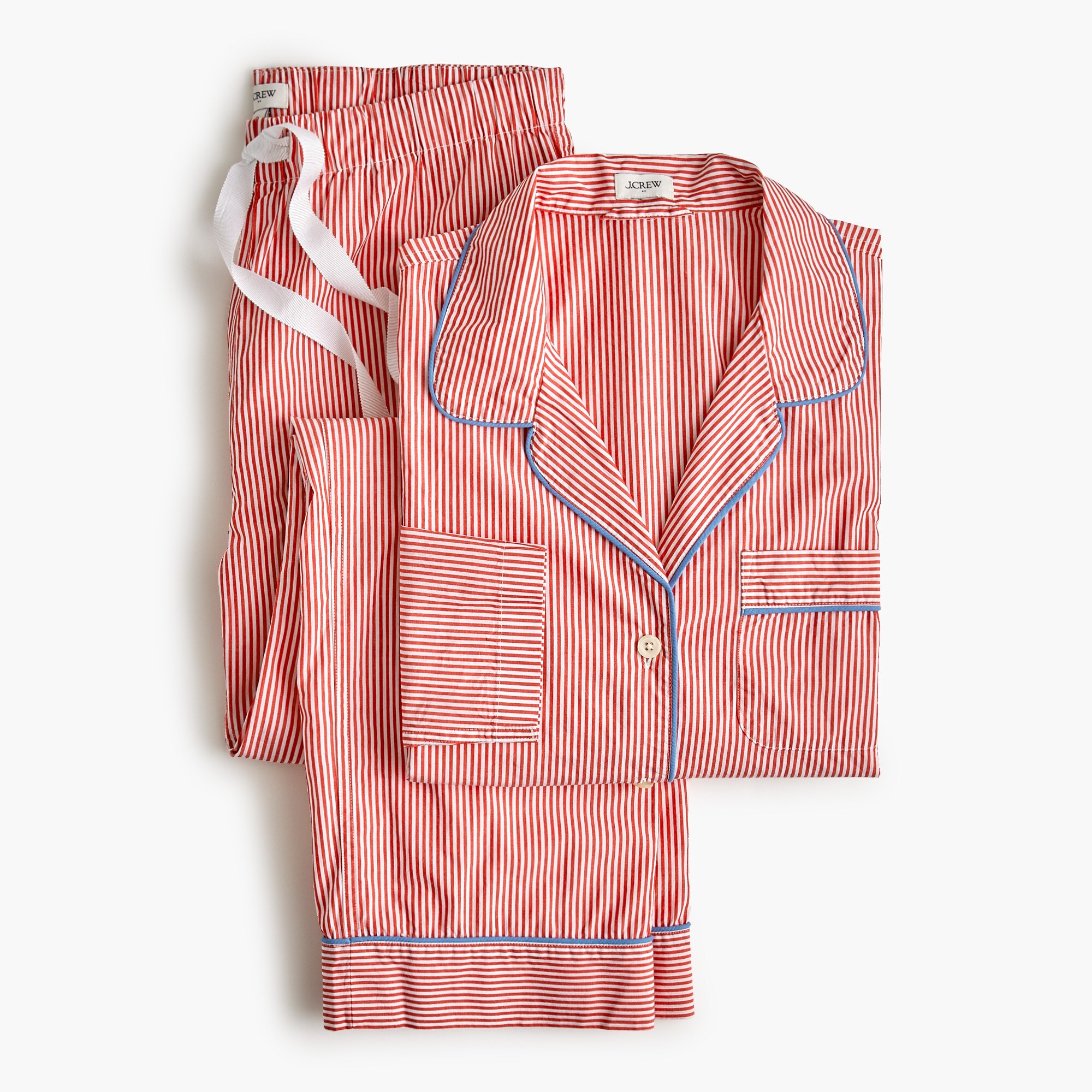 Long-sleeve cotton pajama set