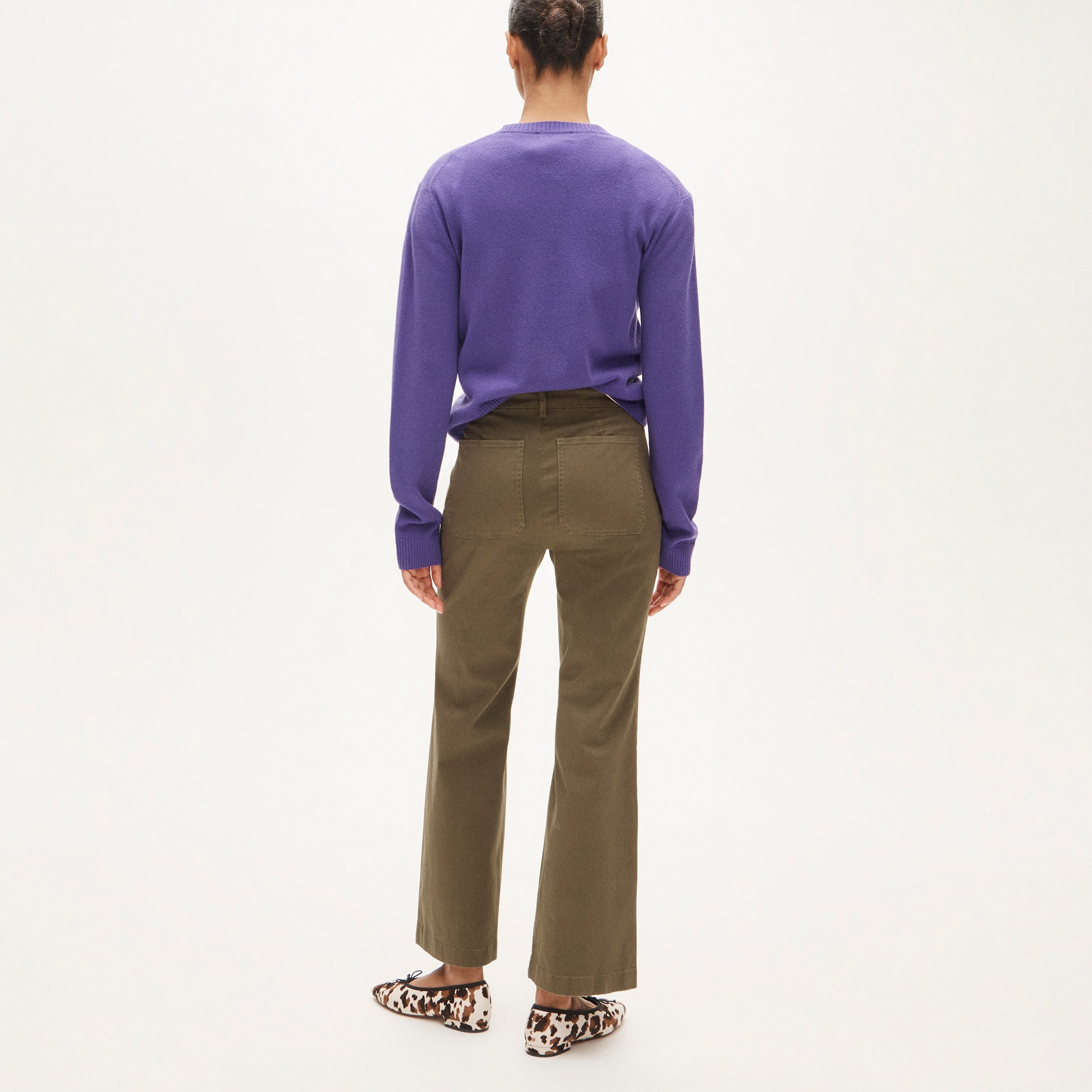 Charley kickout cropped pant in chino