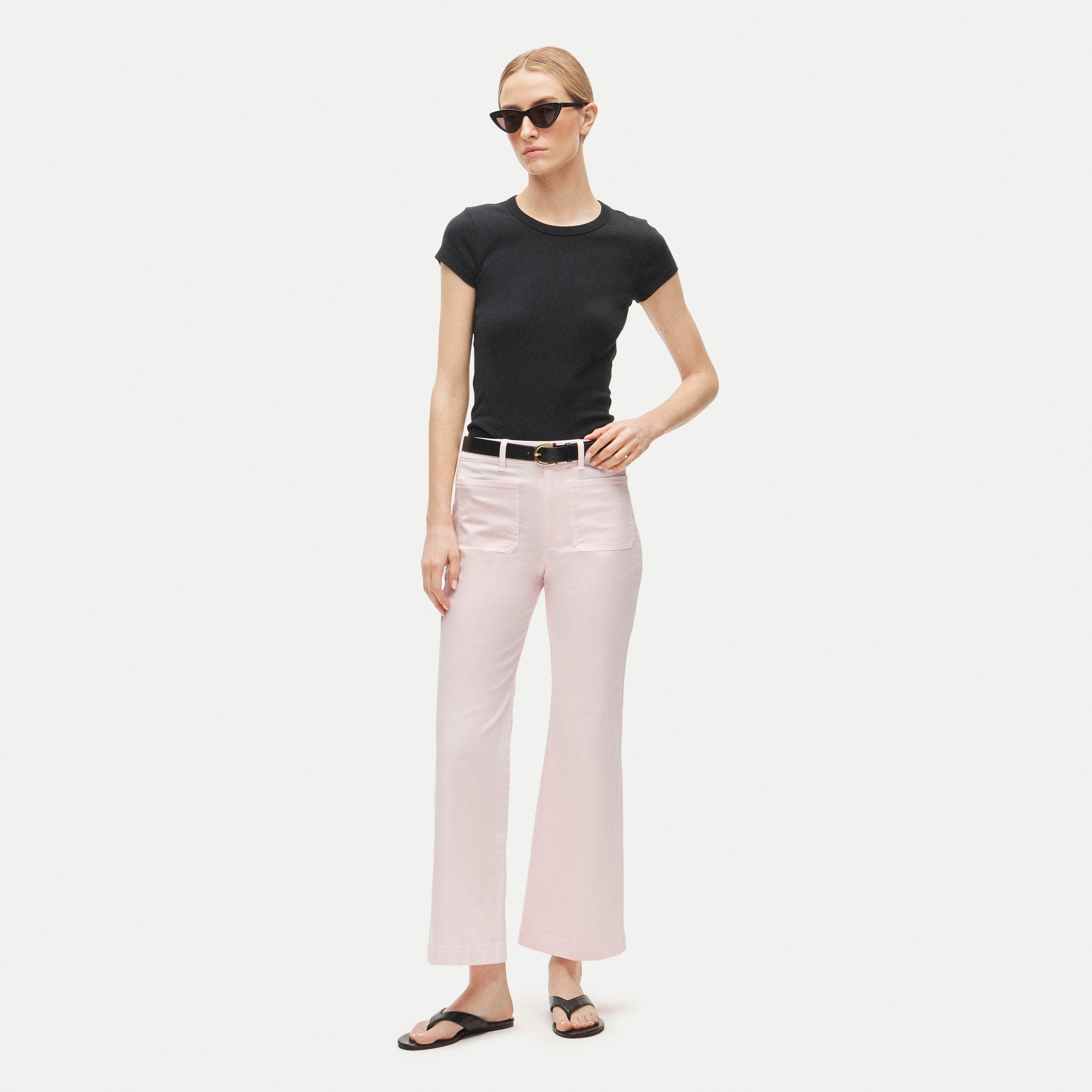 Charley kickout cropped pant in chino
