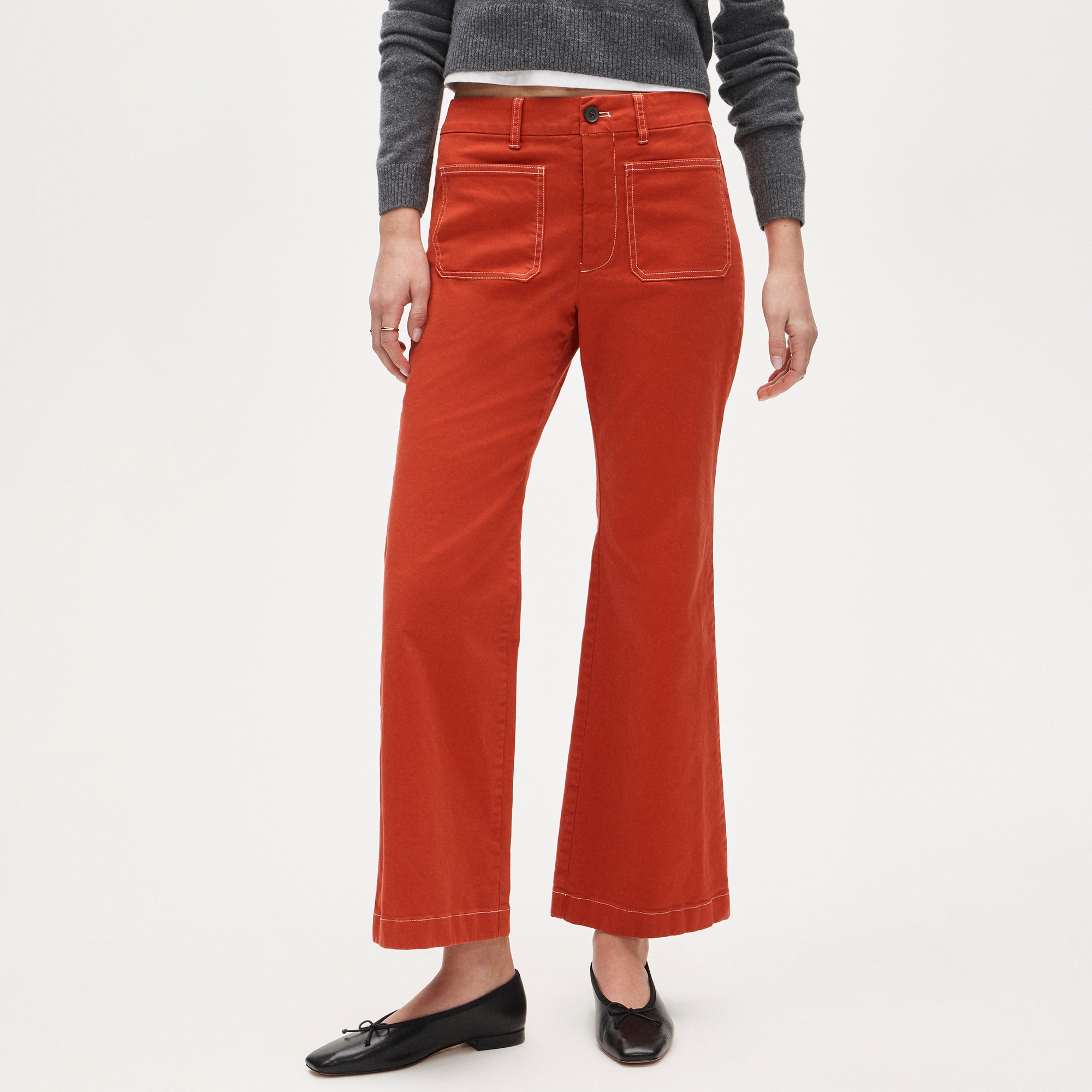 Charley kickout cropped pant in chino