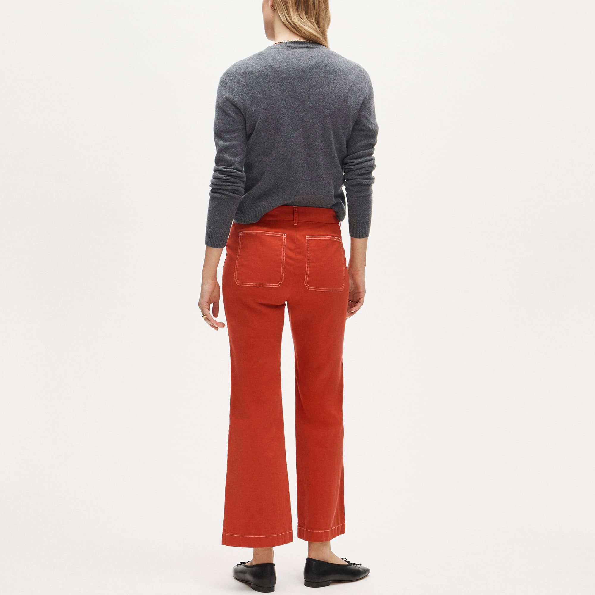 Charley kickout cropped pant in chino