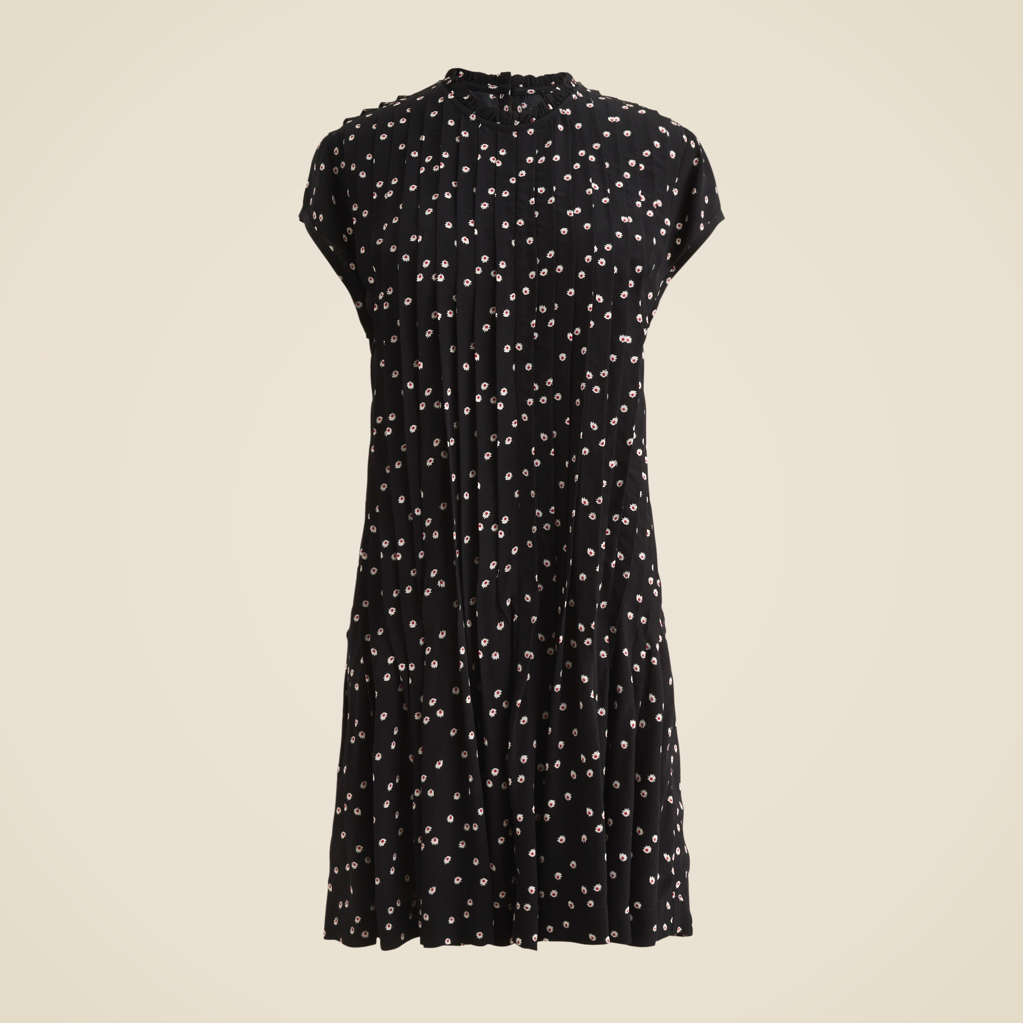 Pintuck Shift Dress In Midnight Floral Print For Women | J.Crew